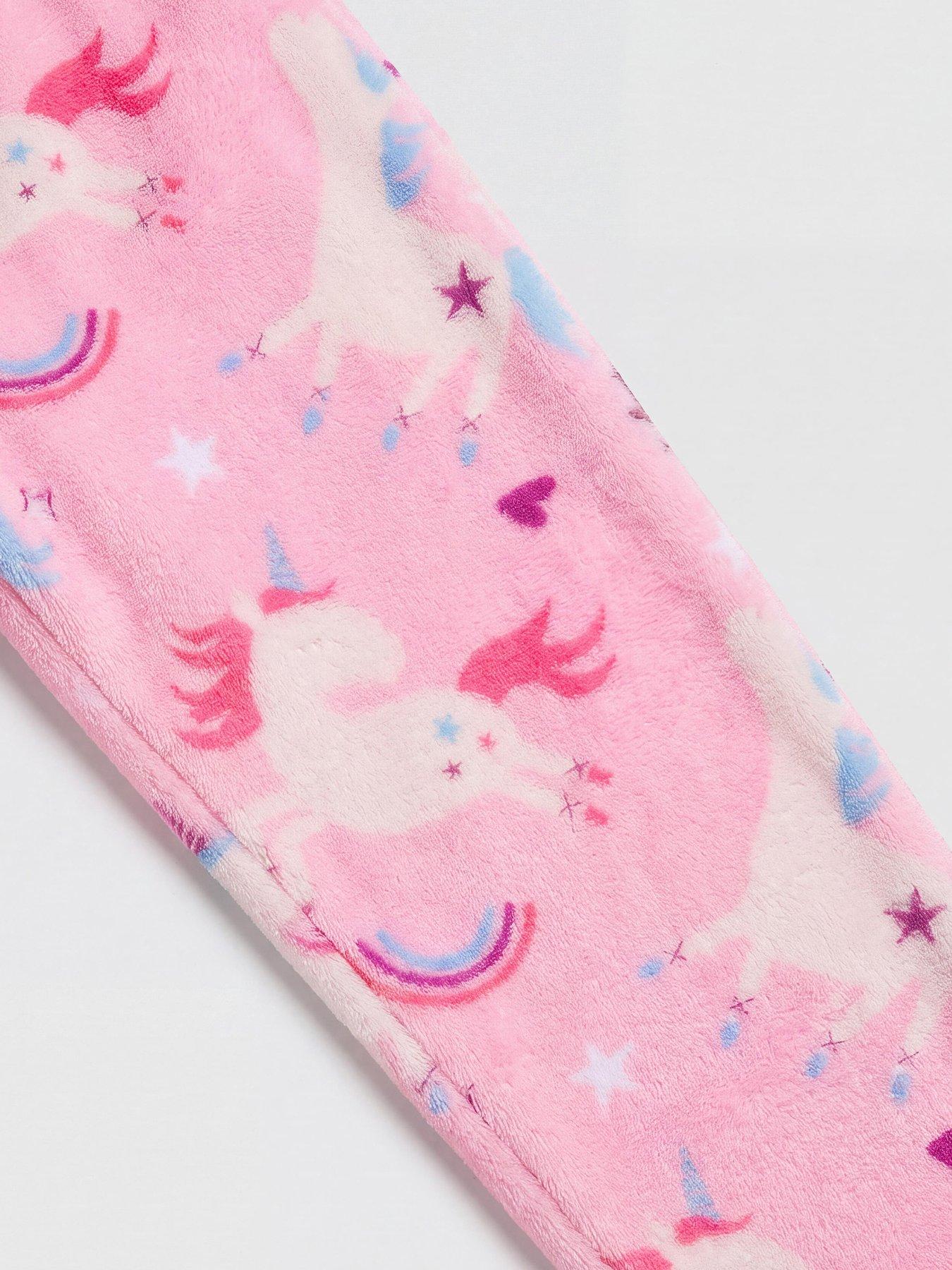 Image 4 of 4 of The Very Collection Unicorn Fleece Pyjama