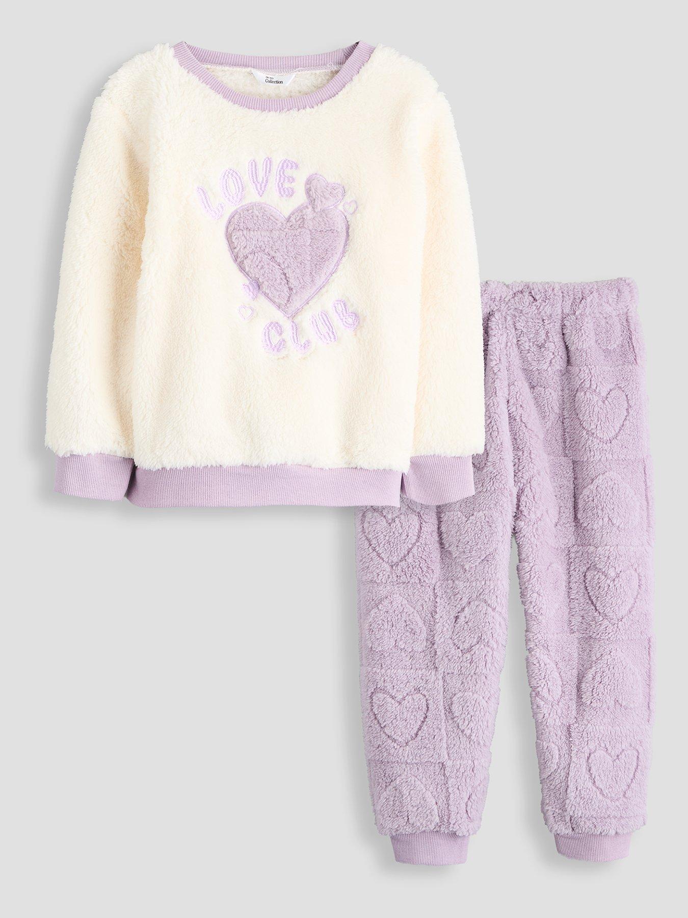 Image 1 of 5 of The Very Collection Love Club Fleece Pyjama
