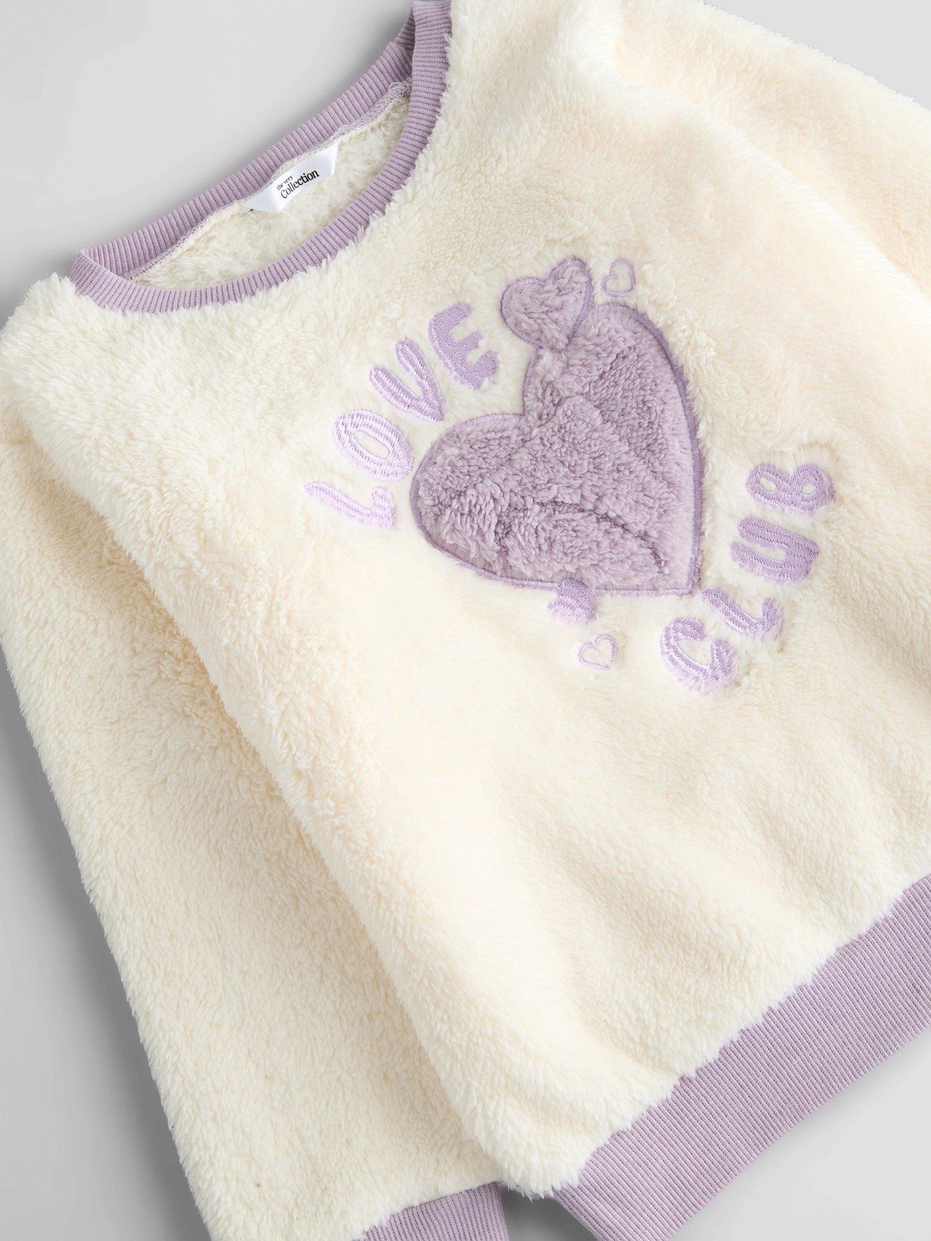 Image 4 of 5 of The Very Collection Love Club Fleece Pyjama