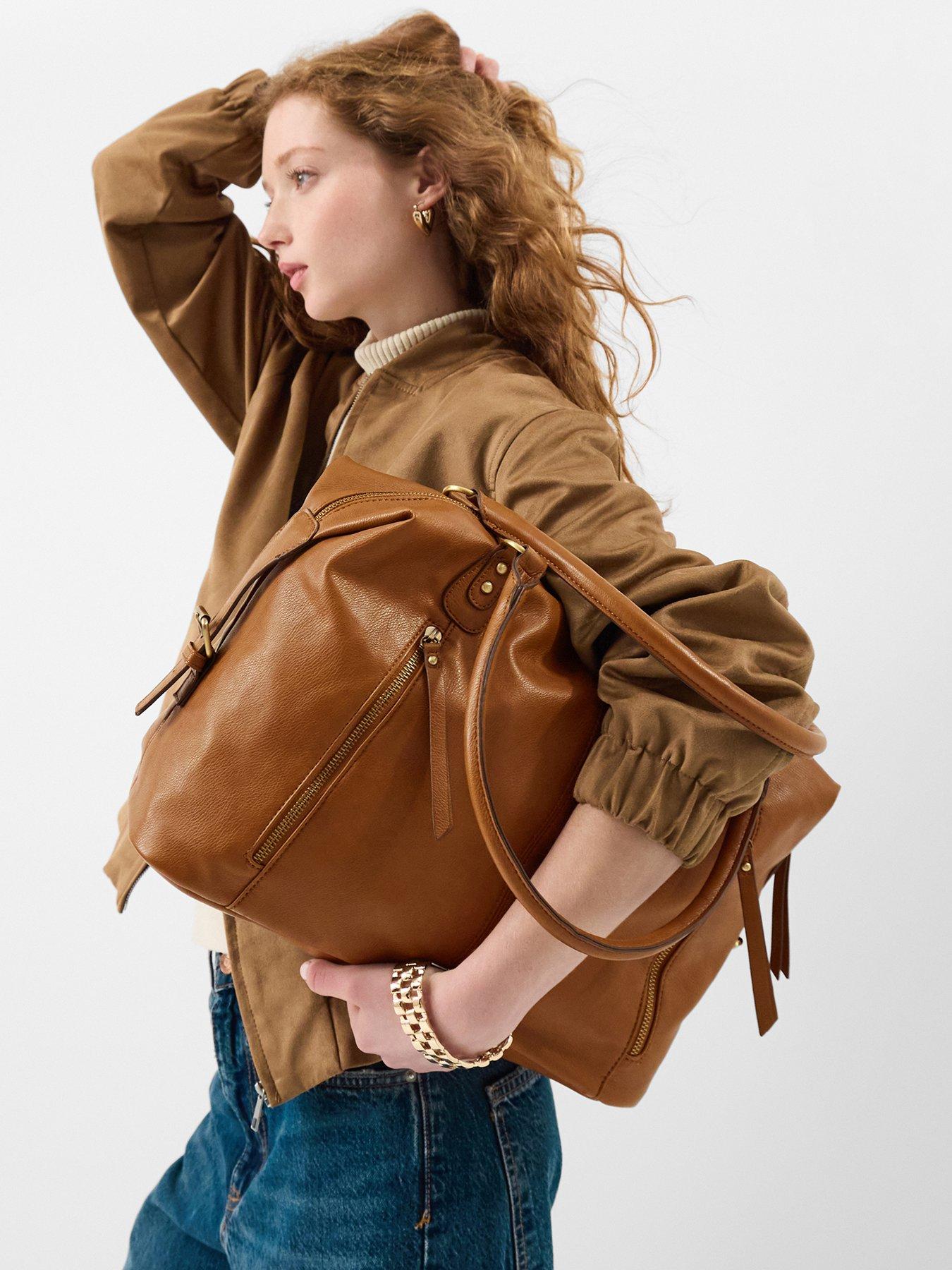 accessorize-double-zip-front-shoulder-bag-brownstillFront