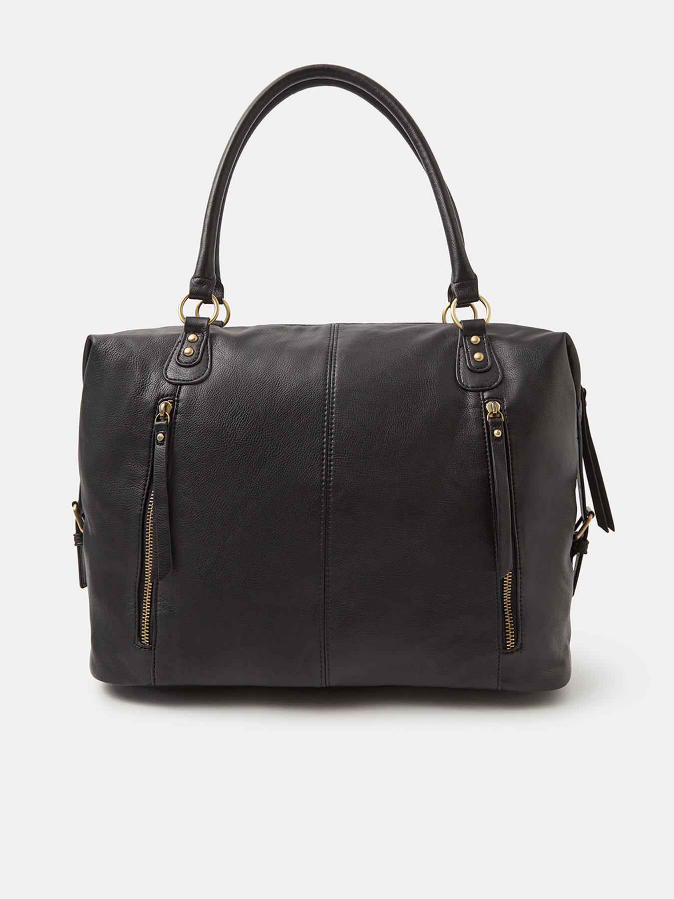 accessorize-double-zip-front-shoulder-bag-black