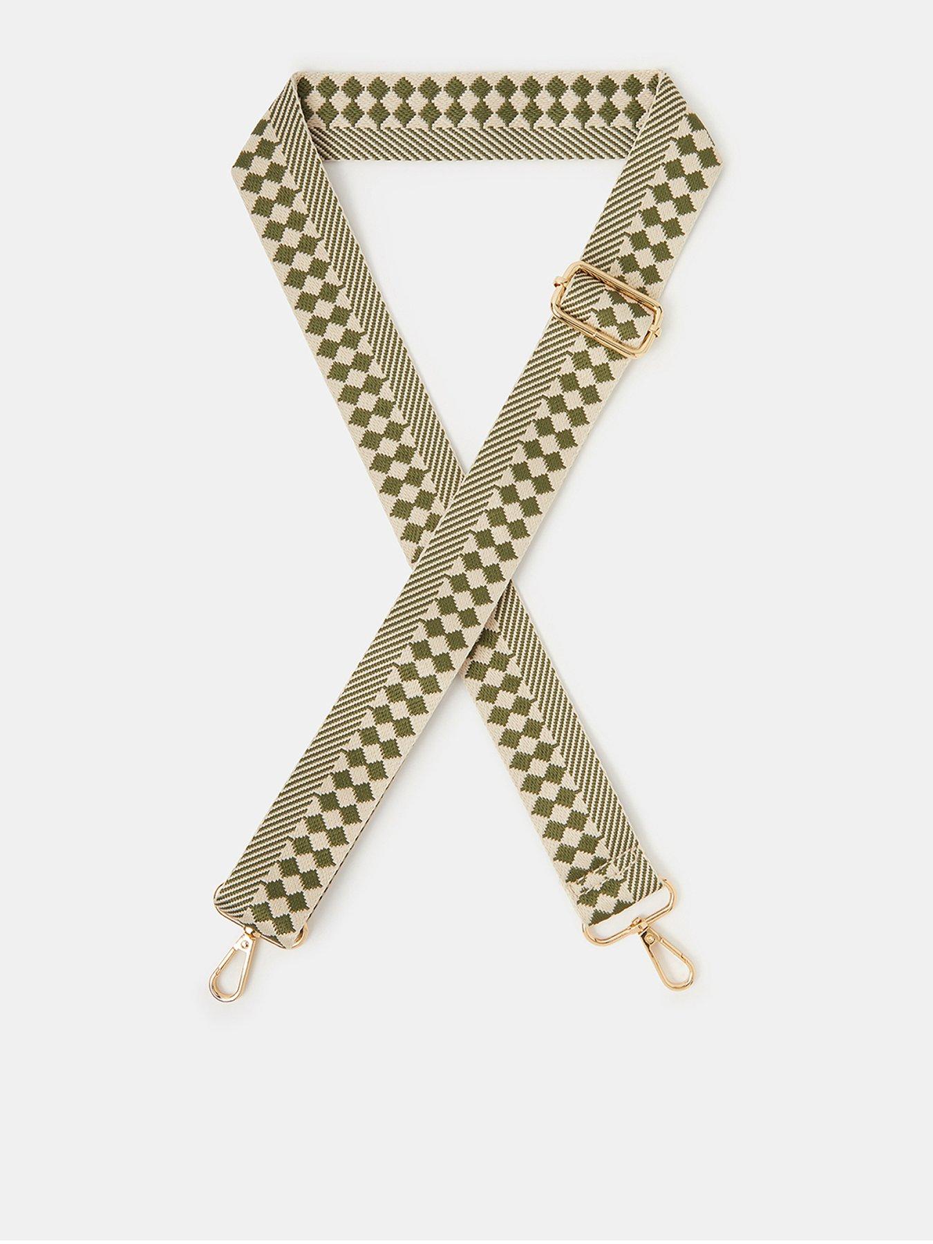 accessorize-checkerboard-stripe-bag-strap-greenfront