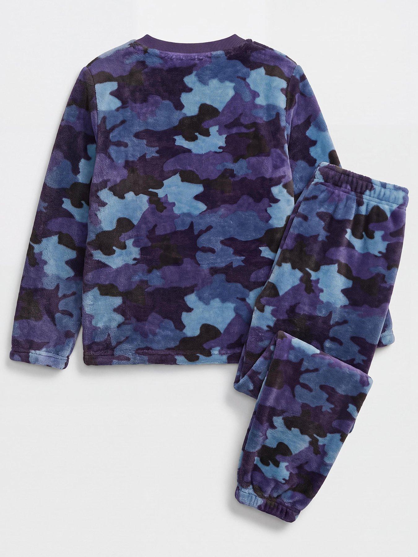 Image 2 of 3 of The Very Collection Camo Fleece Pj Set