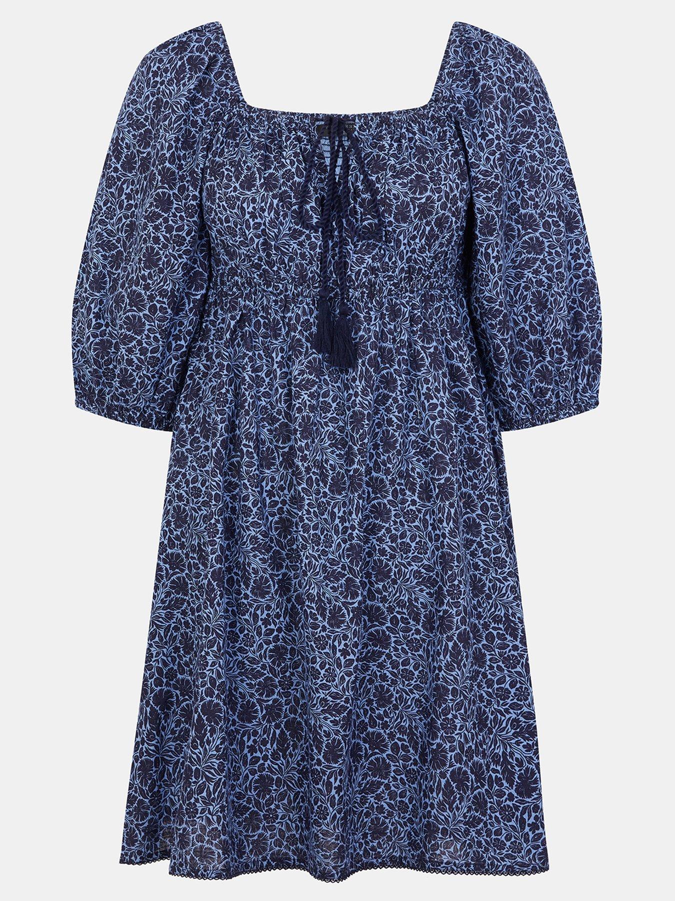 accessorize-floral-print-puff-sleeve-mini-dress-bluedetail