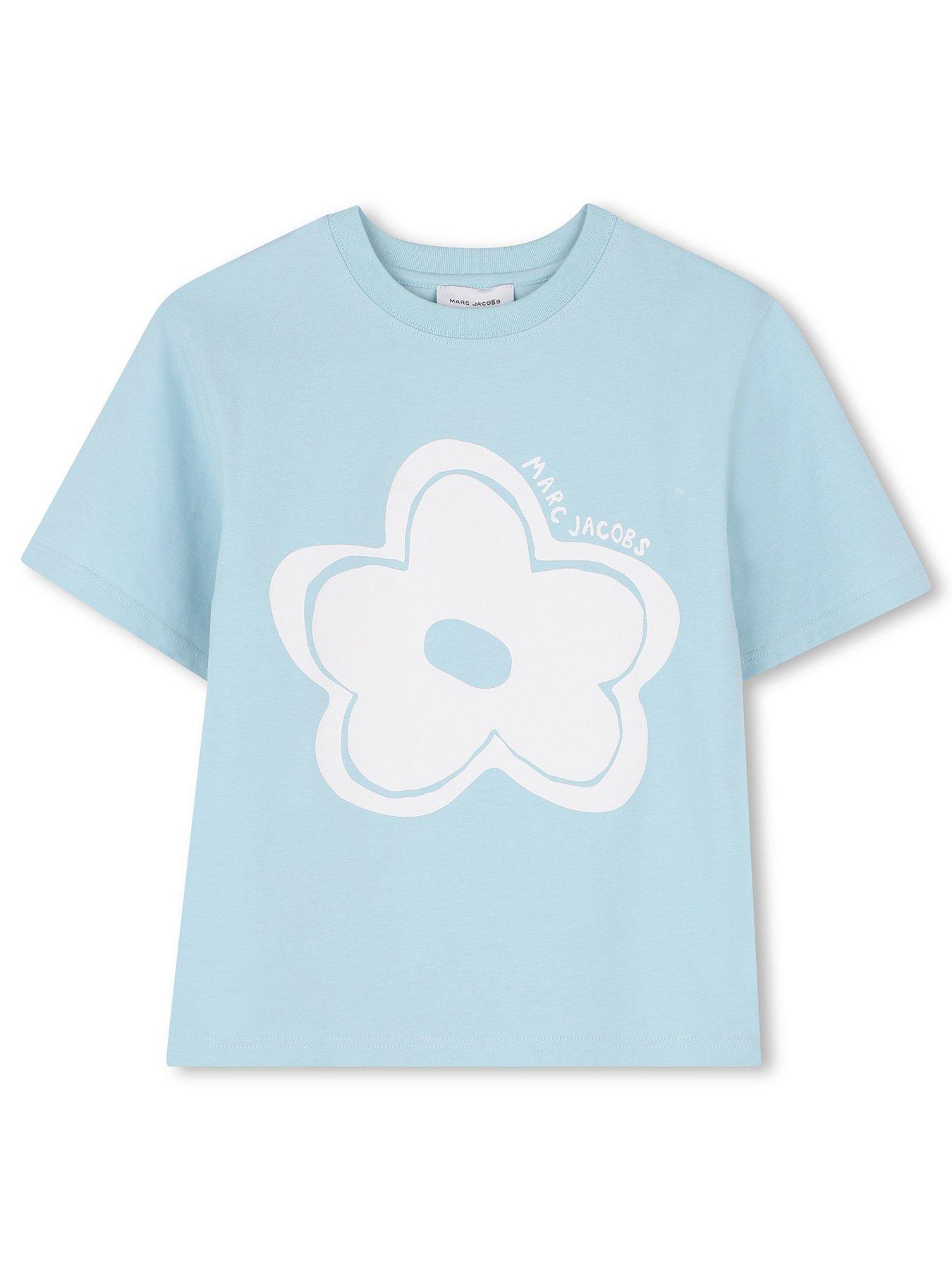 marc-jacobs-girls-daisy-short-sleeve-t-shirt-light-bluefront