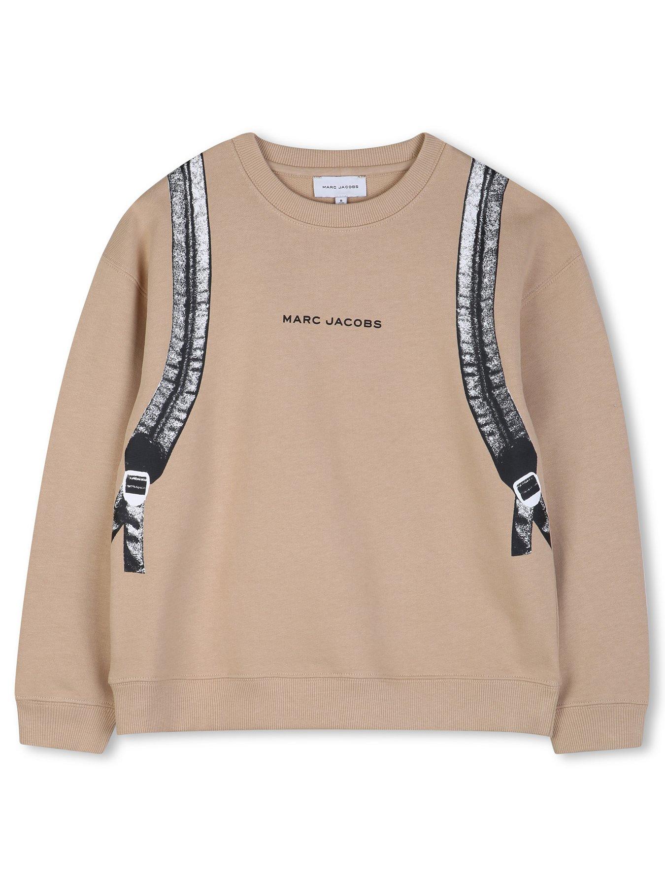 marc-jacobs-boys-backpack-print-sweat-top-beigefront