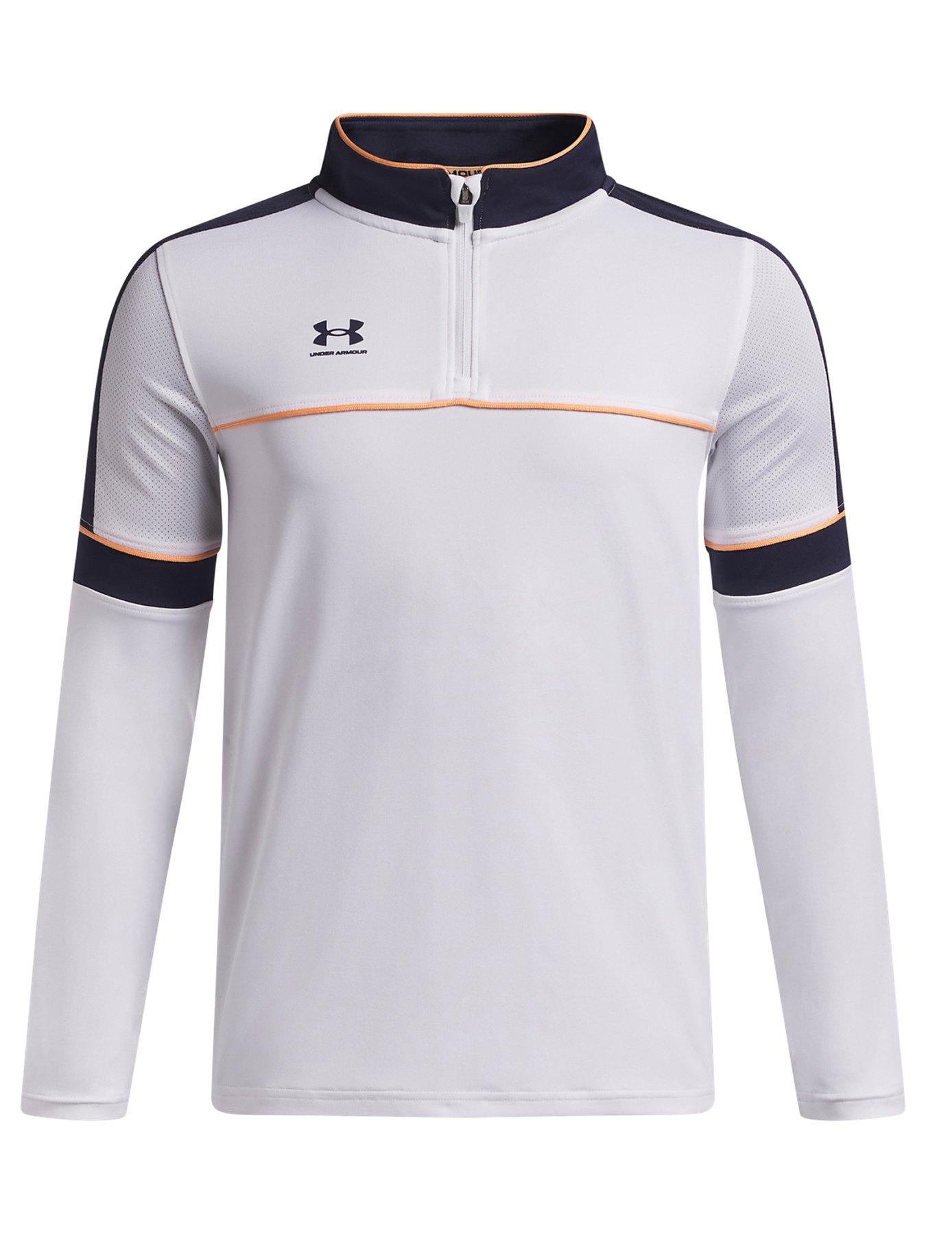 UNDER ARMOUR Boys Football Challenger 1/4 Zip - White