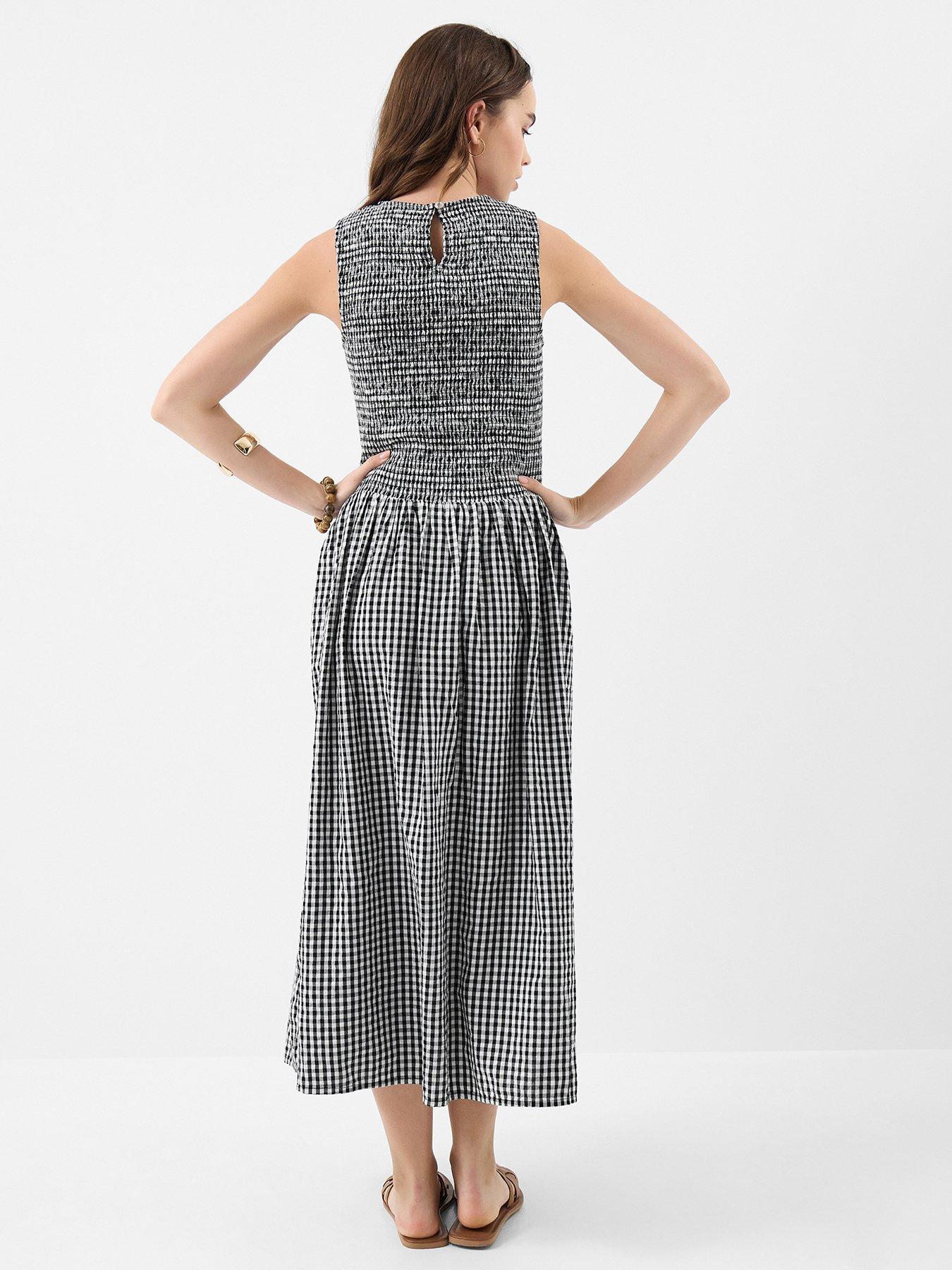 accessorize-gingham-print-drop-waist-maxi-dress-multistillFront