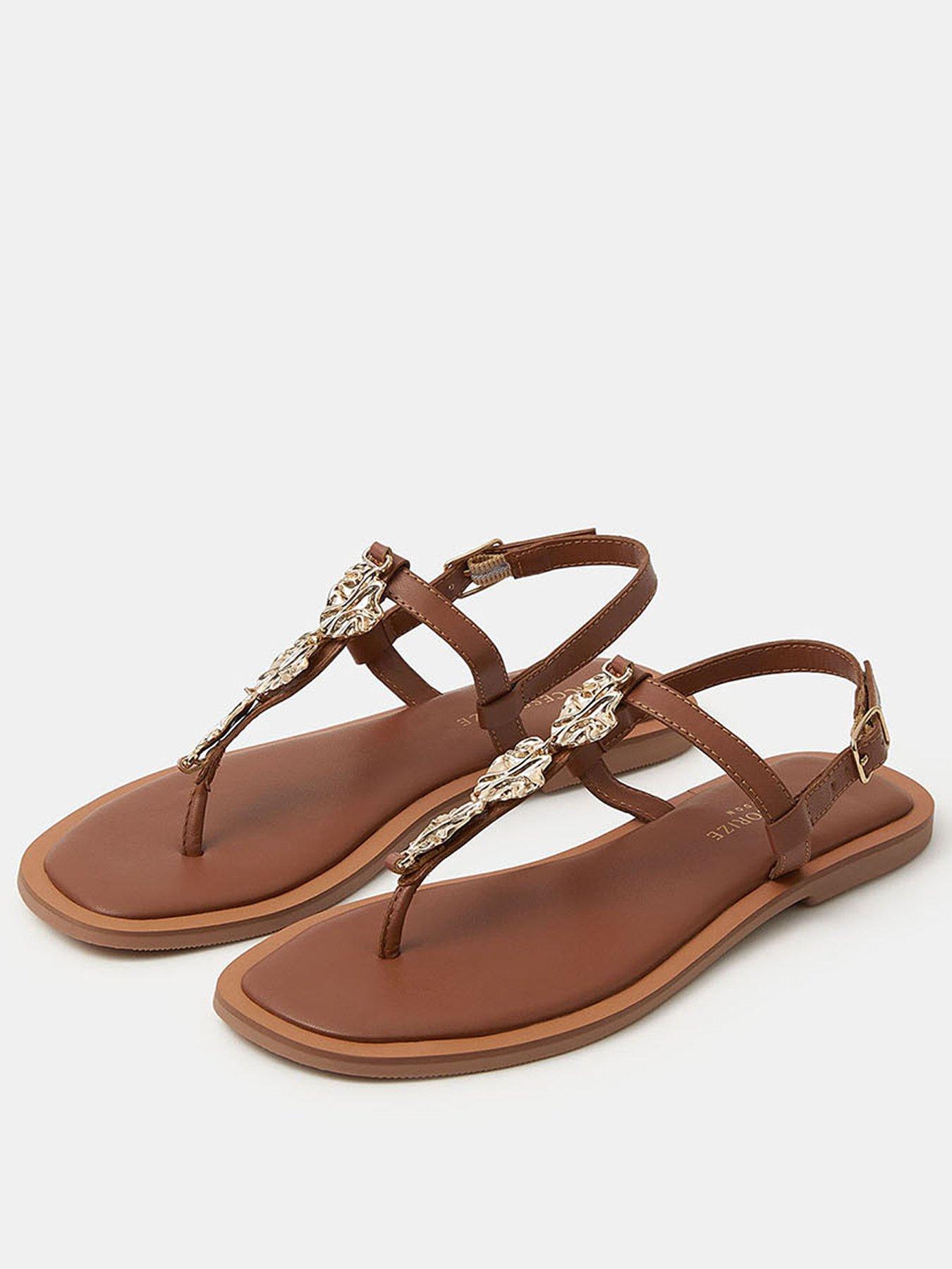 accessorize-metal-detail-strappy-sandals-brownstillFront