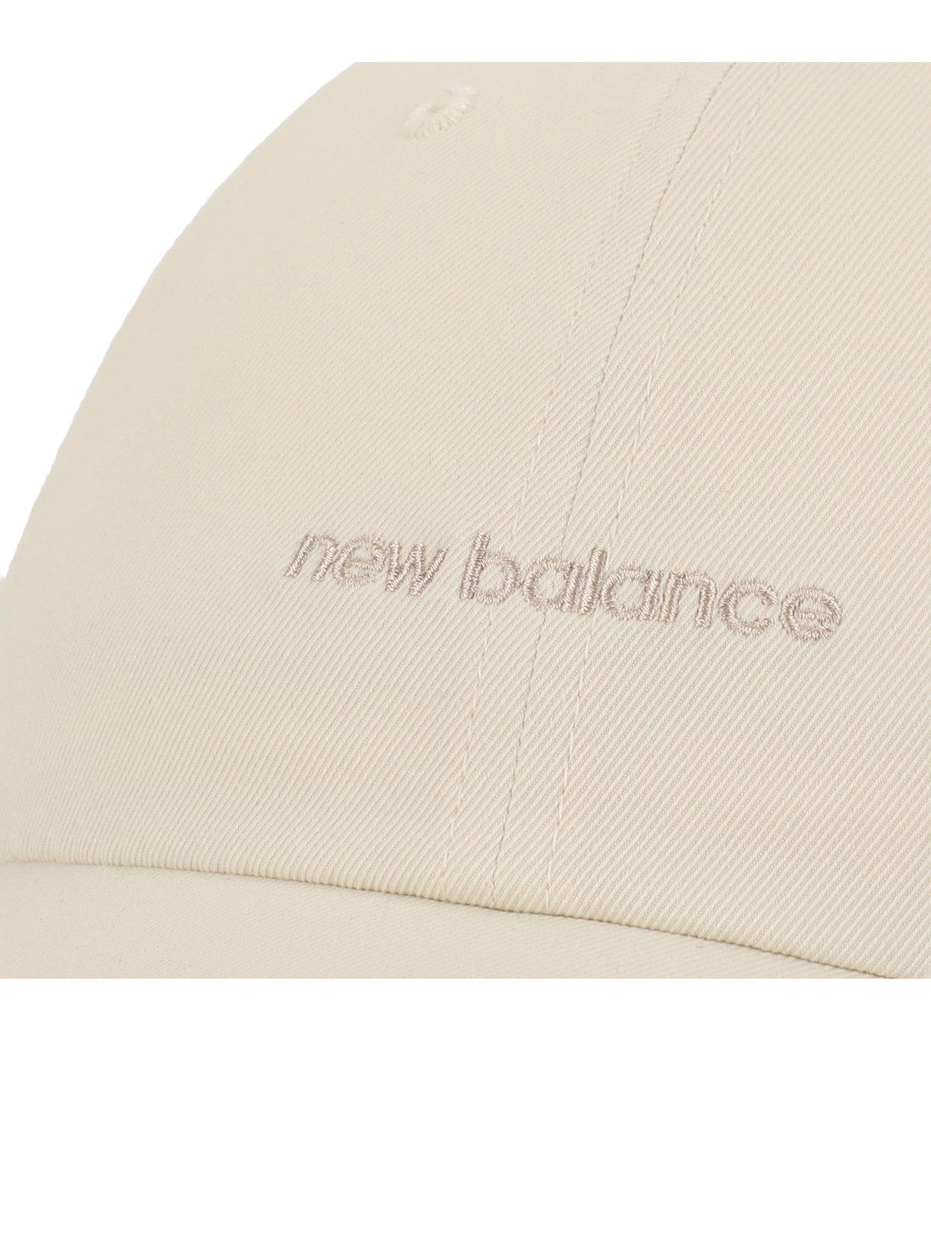 Image 3 of 3 of New Balance Womens 6 Panel Linear Logo Hat - White