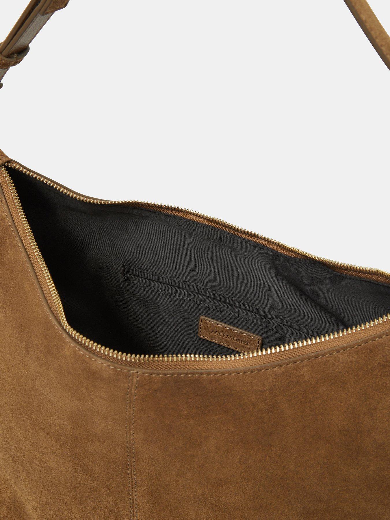 Image 3 of 5 of Accessorize Slouchy Suede Shoulder Bag