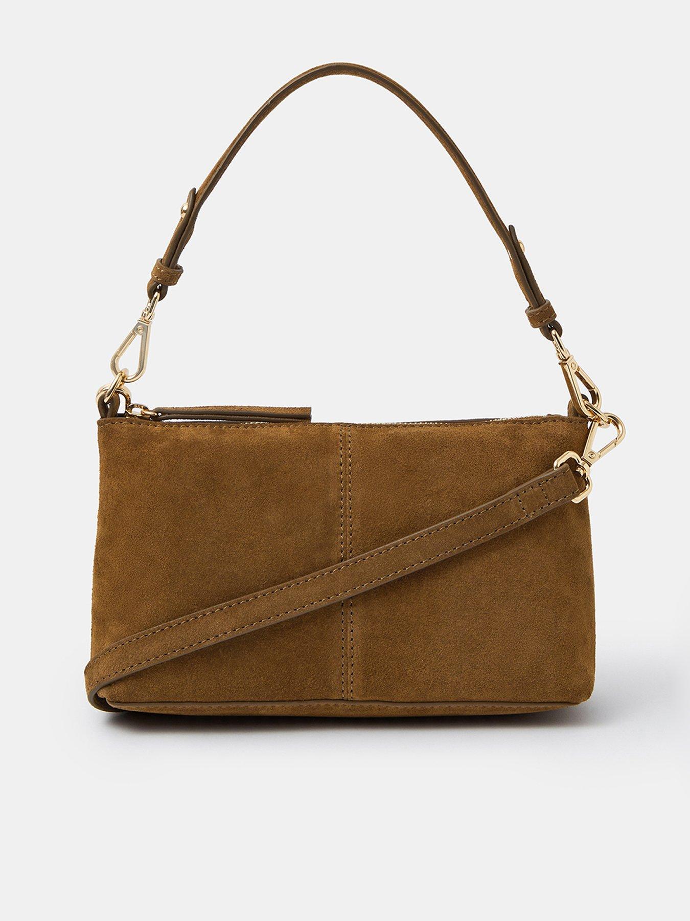 Accessorize Suede Crossbody Handbag