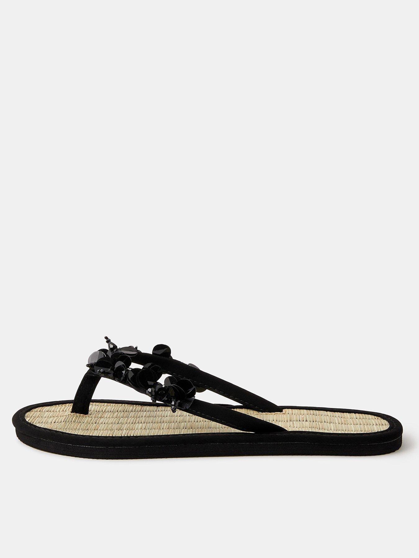 accessorize-sequin-embellished-seagrass-flip-flops-blackfront