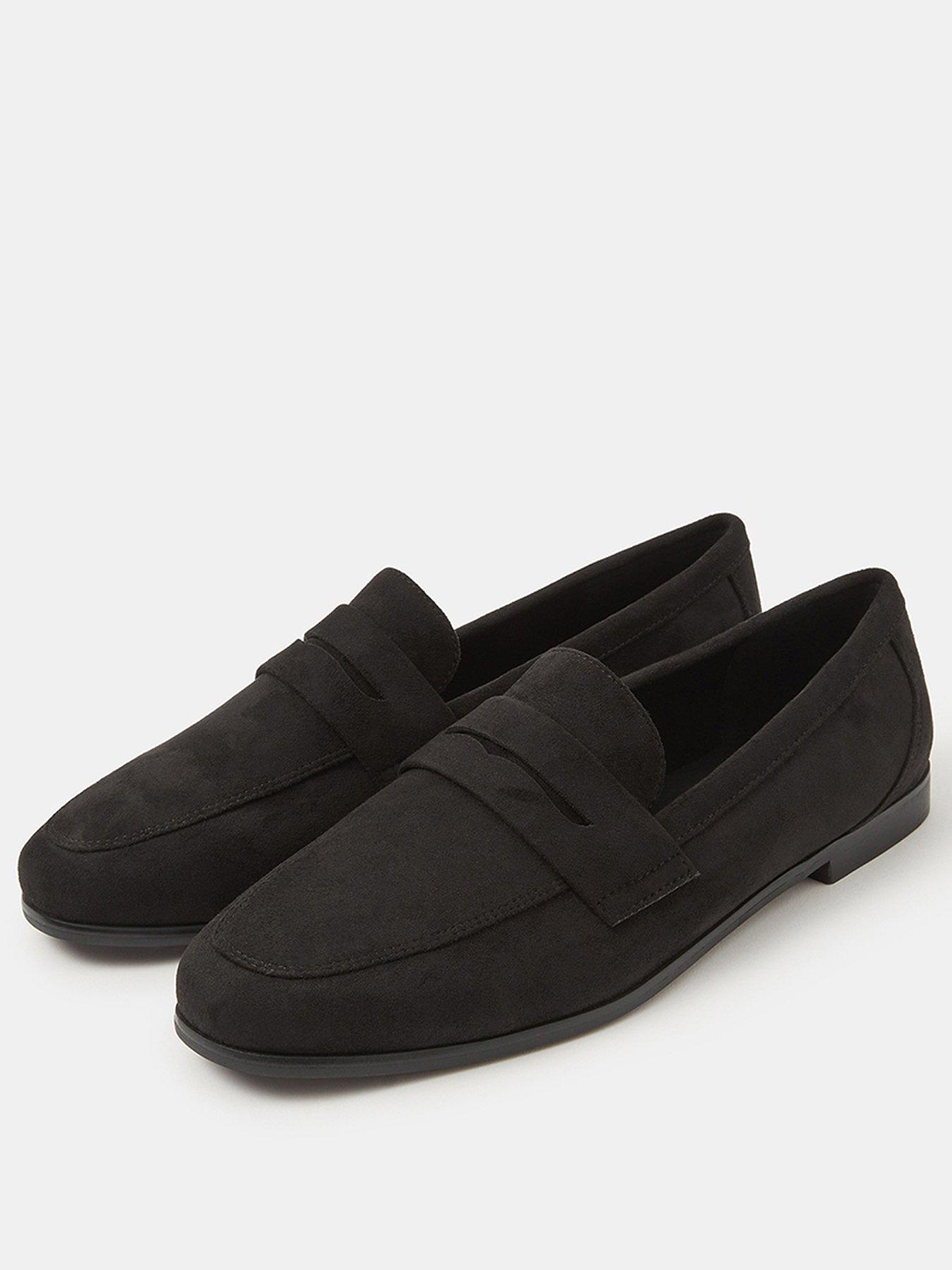 accessorize-suedette-loafers-blackstillFront
