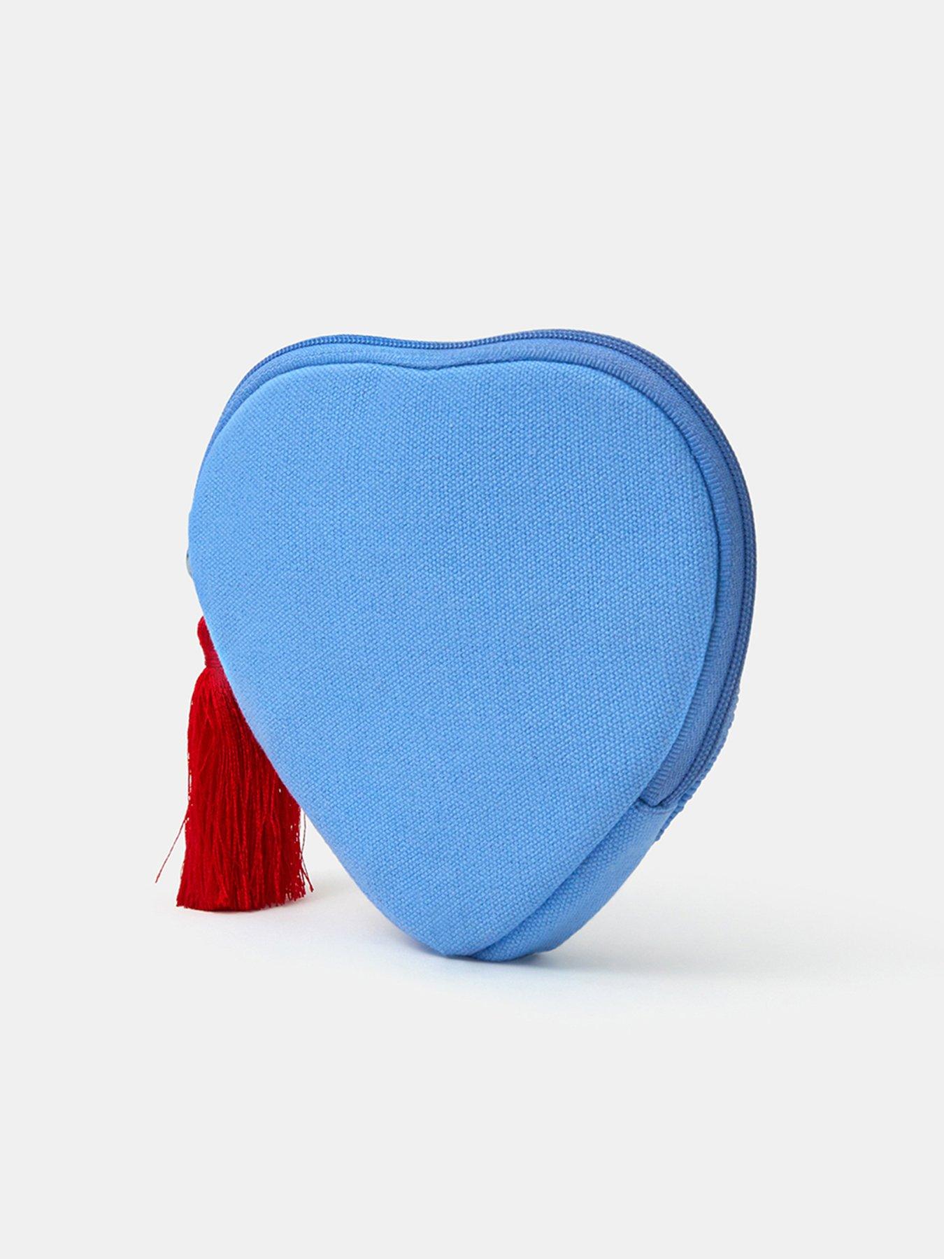 Image 2 of 3 of Accessorize Love Beaded Coin Purse - Blue