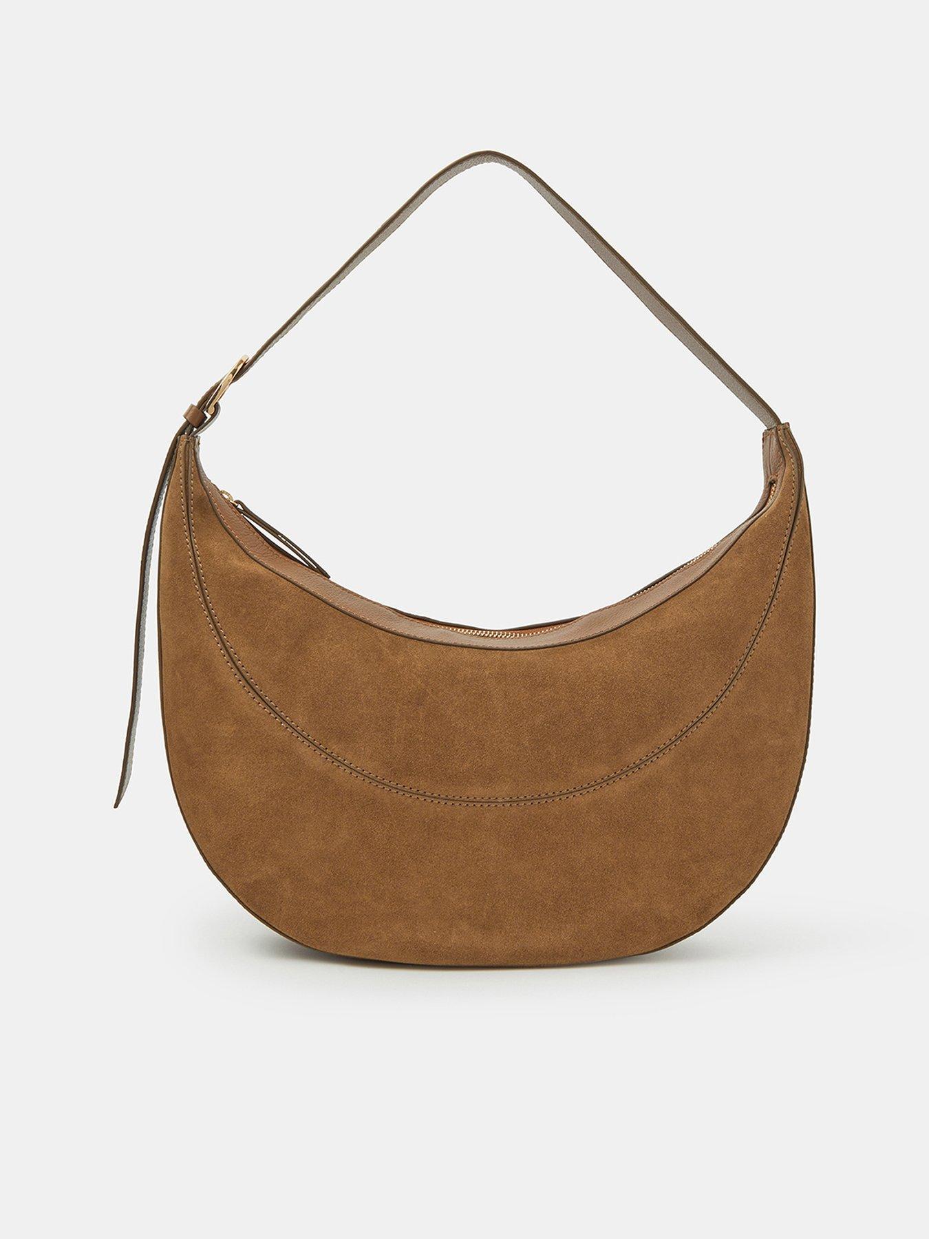 Accessorize Scoop Suede Shoulder Bag