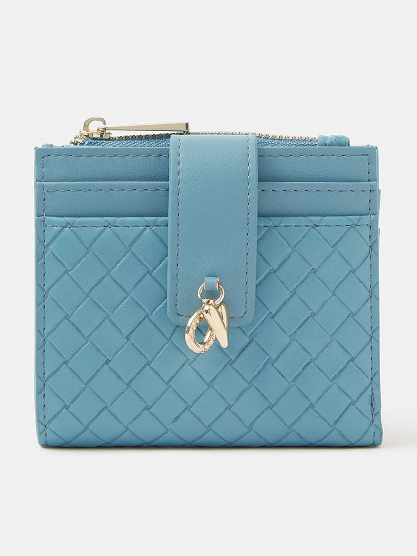 Image 1 of 3 of Accessorize Lucky Charm Tab Purse - Blue