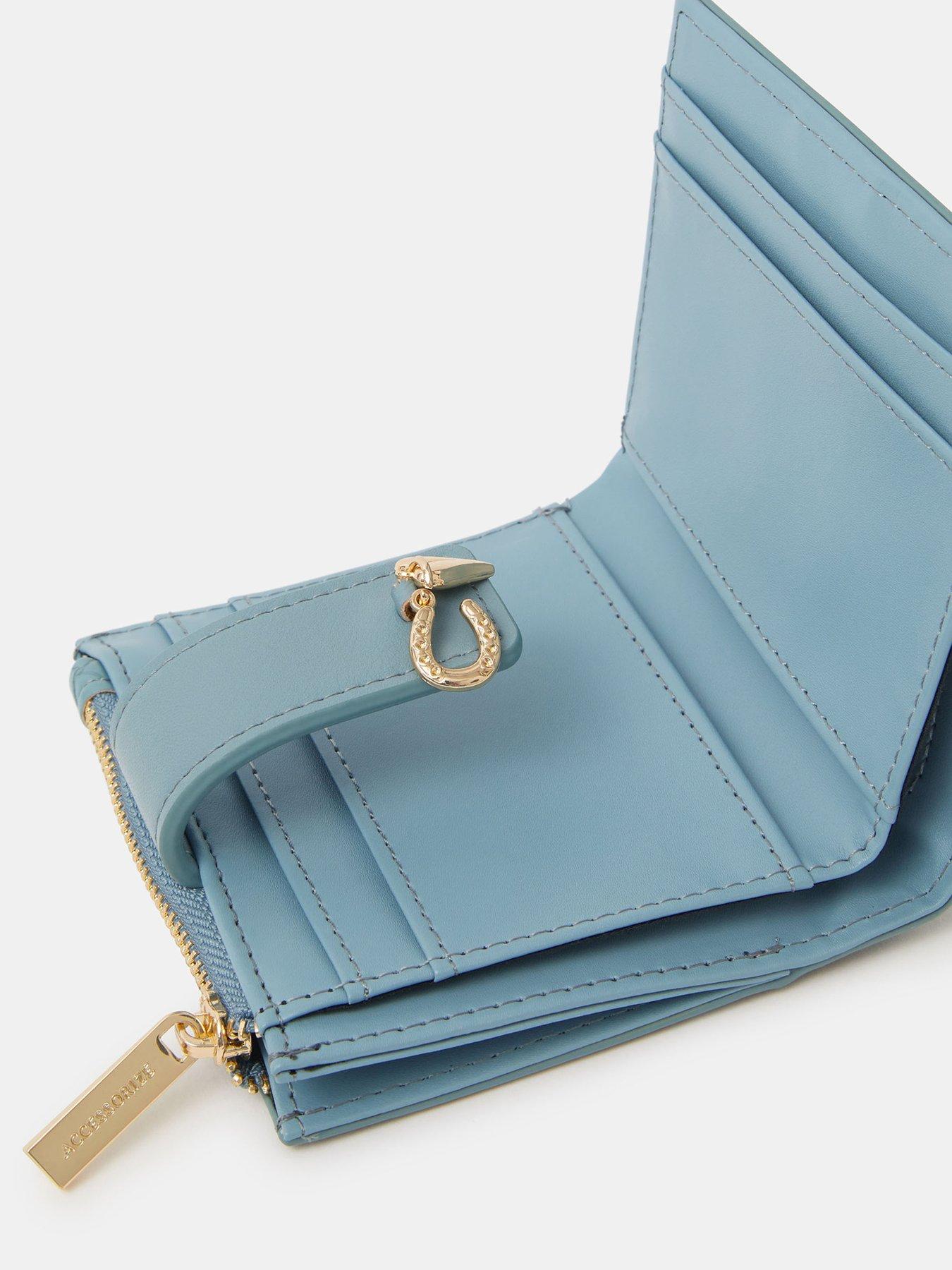Image 3 of 3 of Accessorize Lucky Charm Tab Purse - Blue