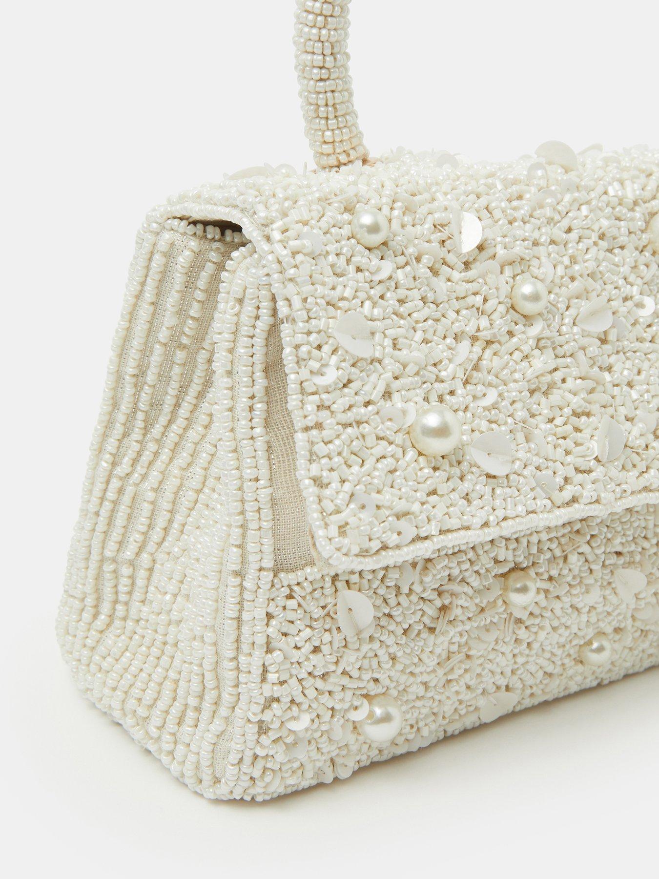 Image 4 of 5 of Accessorize Pearl Beaded Handheld Bag