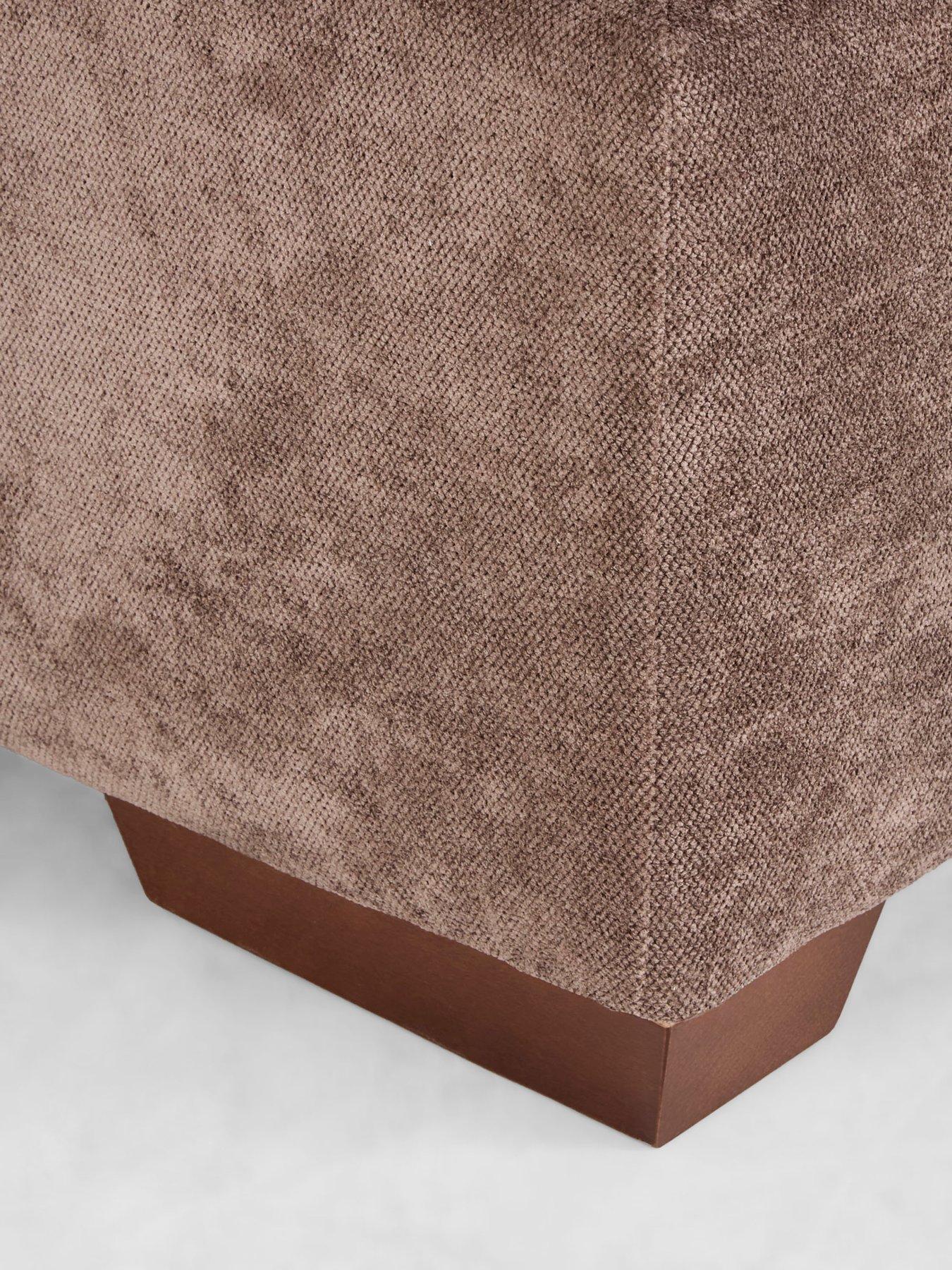 Image 7 of 7 of The Very Collection Roulette Right Hand Fabric Corner Chaise Sofa Bed with Footstool&nbsp;- Made to Order in the UK