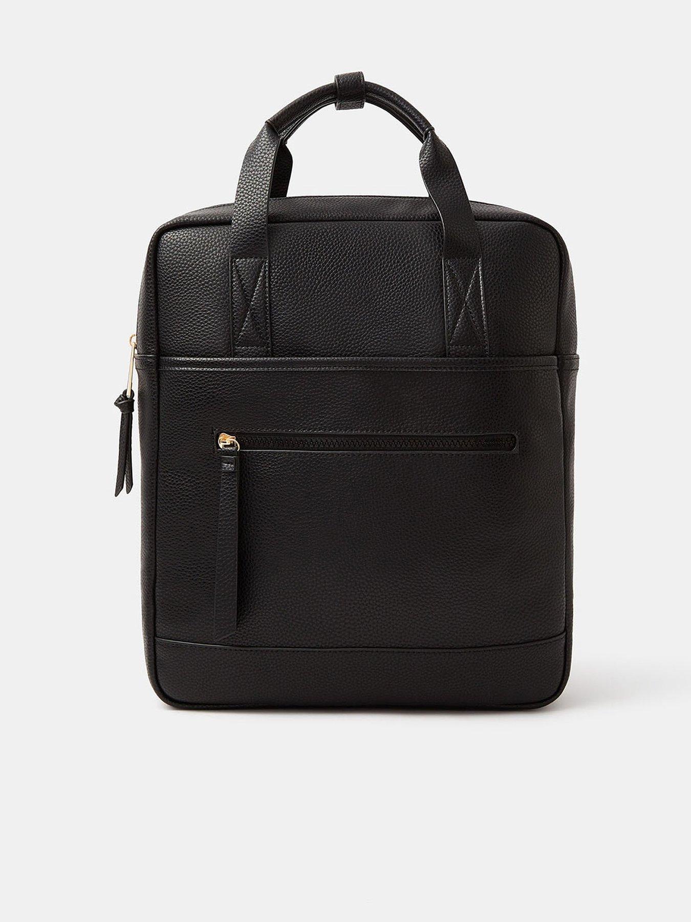 accessorize-faux-leather-backpack-blackfront