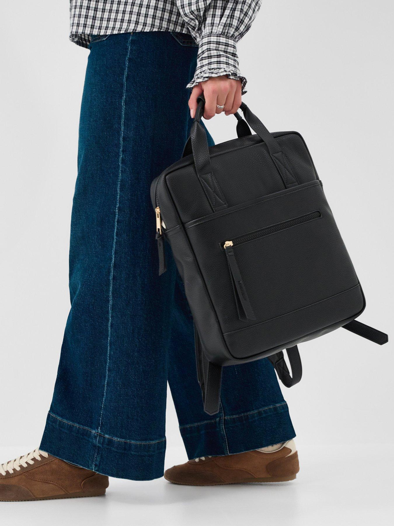 accessorize-faux-leather-backpack-blackstillFront