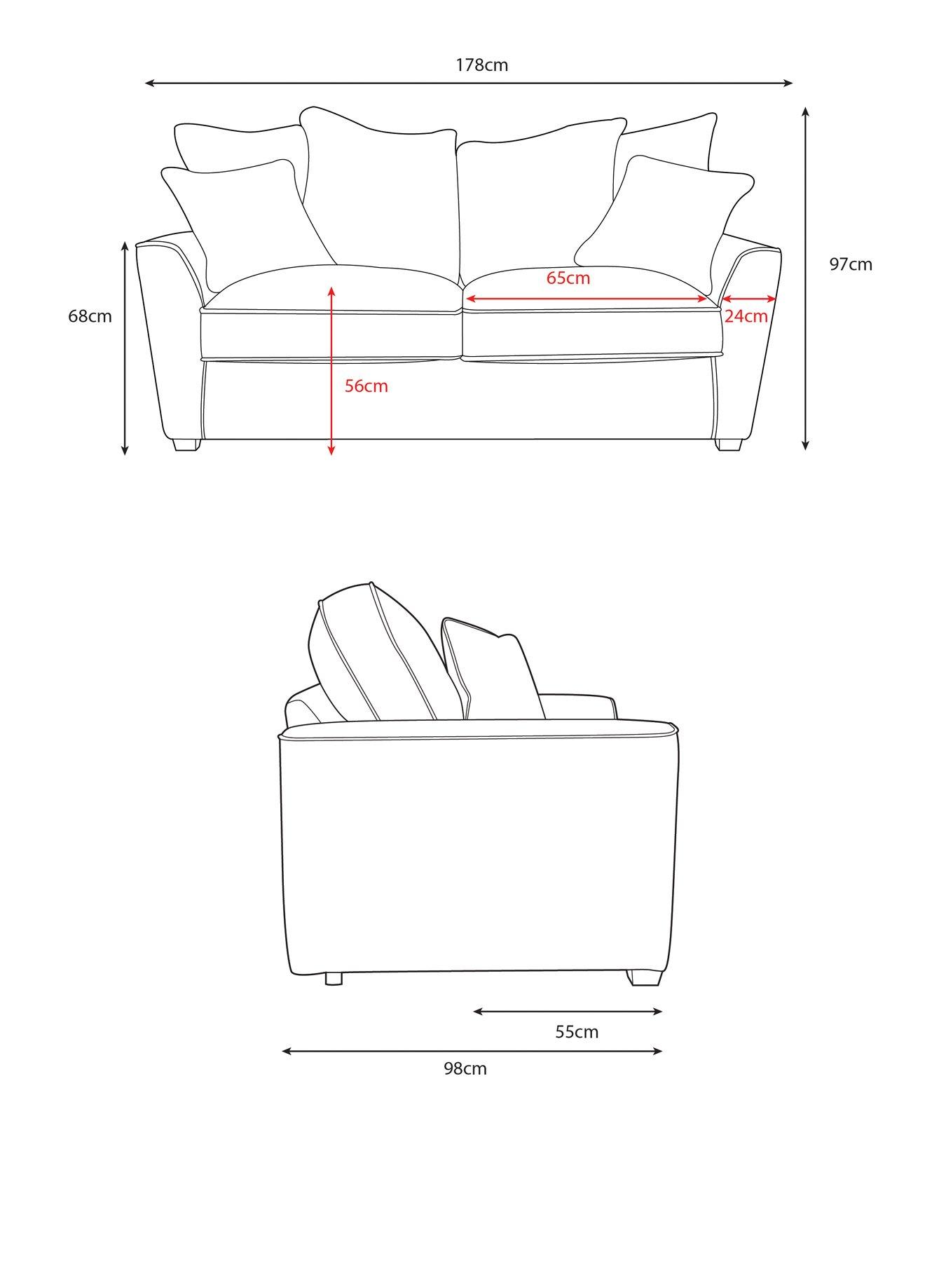 Image 7 of 7 of The Very Collection Roulette 2 Seater Sofa