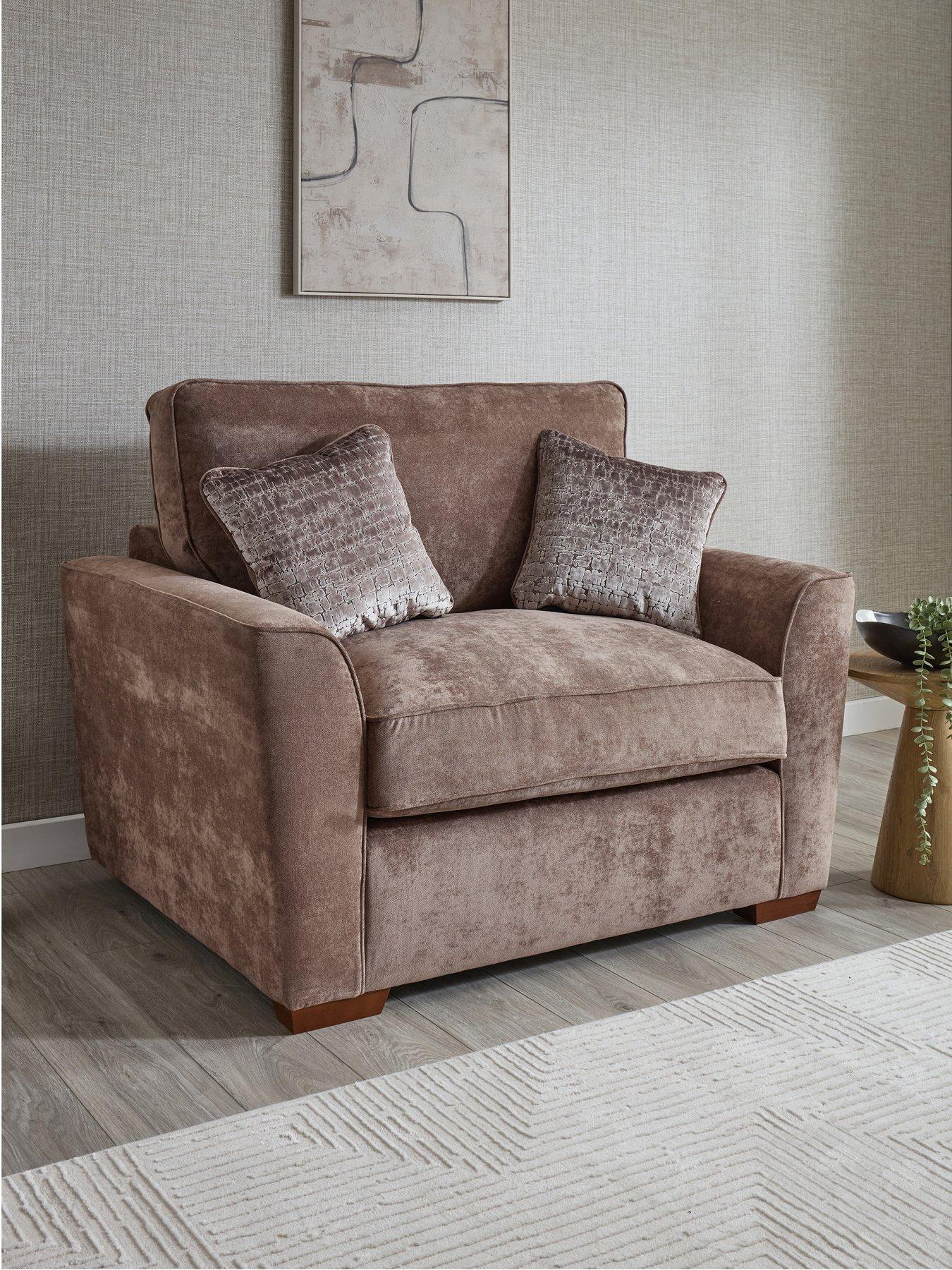 Image 1 of 7 of The Very Collection Roulette Fabric&nbsp;Snuggle Chair
