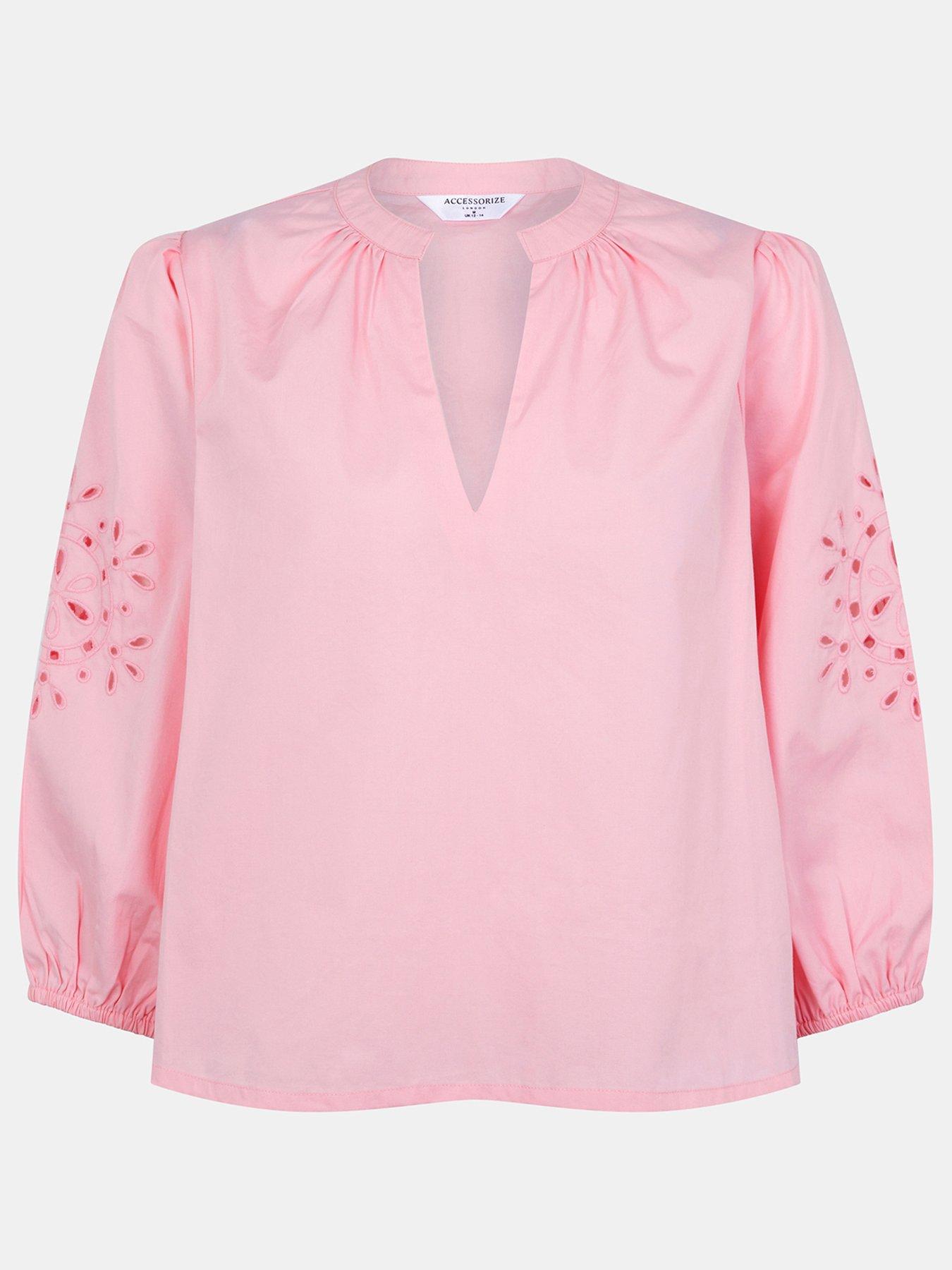 accessorize-floral-puff-sleeve-blouse-pinkdetail
