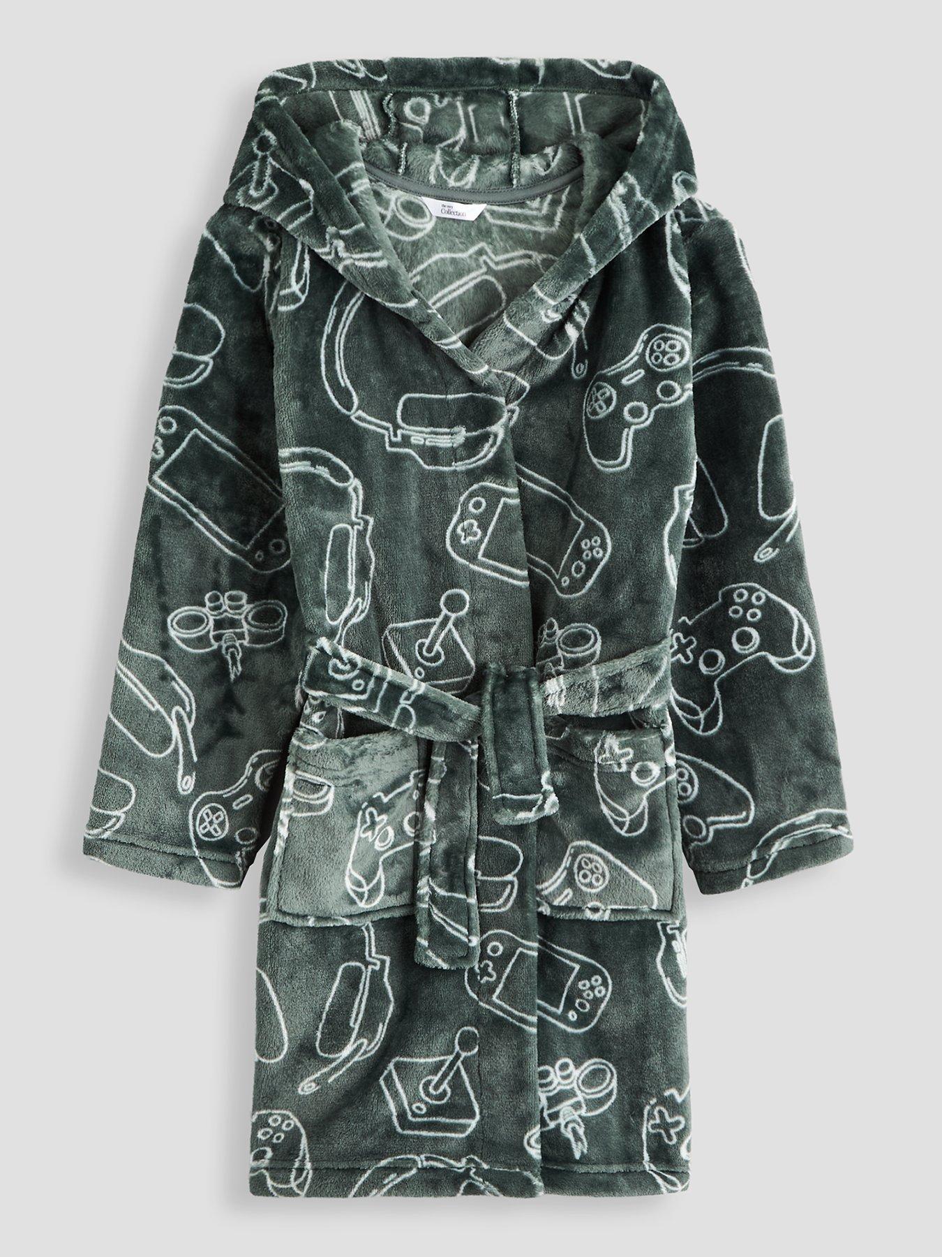 Image 1 of 5 of The Very Collection Boys Gaming Fleece Dressing Gown (3-16 Years)