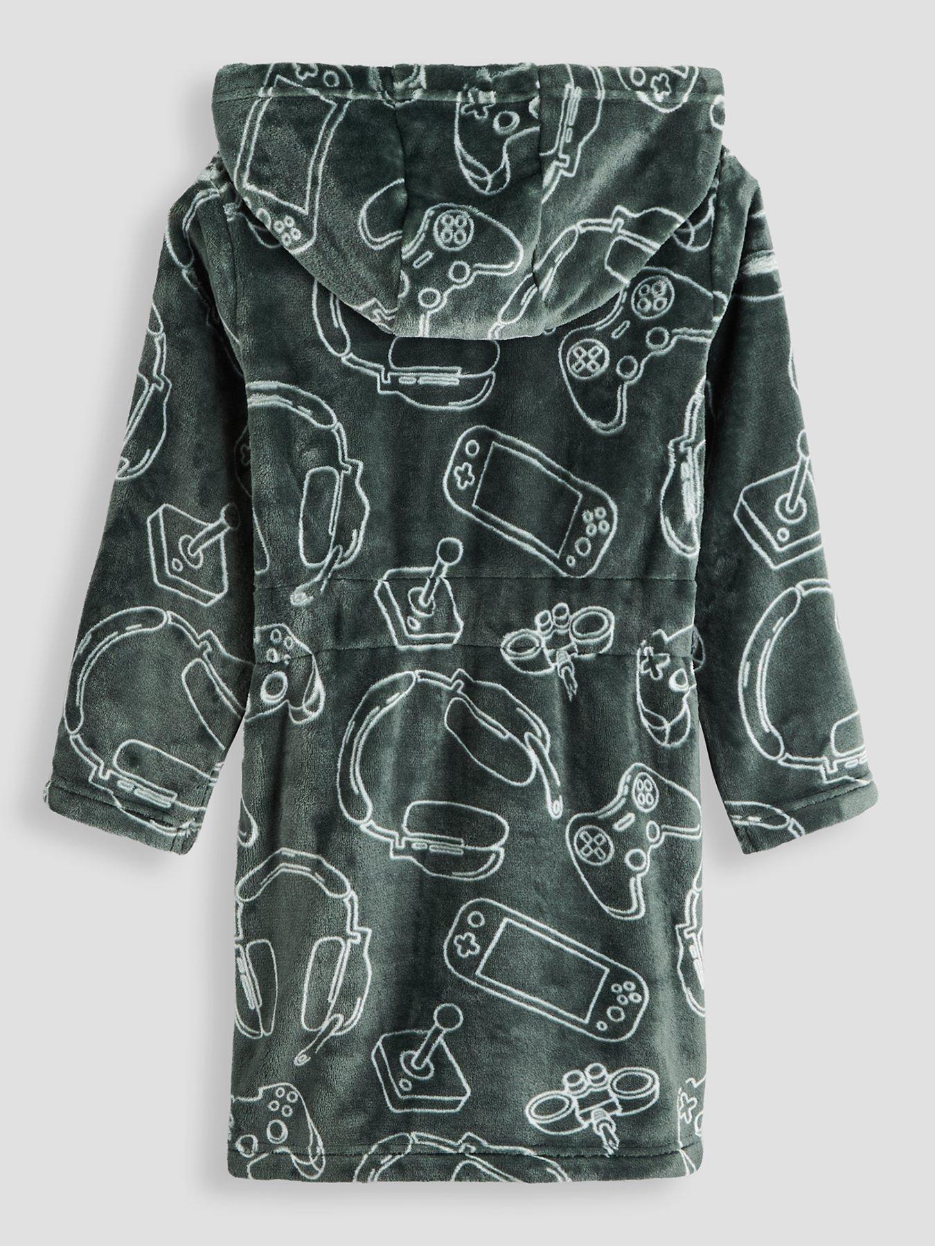 Image 2 of 5 of The Very Collection Boys Gaming Fleece Dressing Gown (3-16 Years)