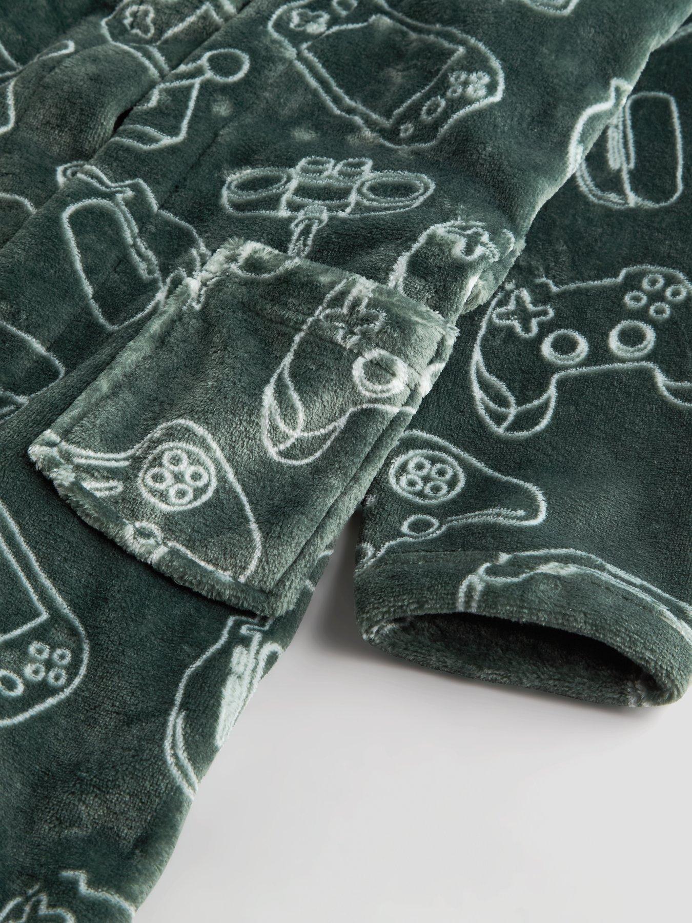 Image 4 of 5 of The Very Collection Boys Gaming Fleece Dressing Gown (3-16 Years)
