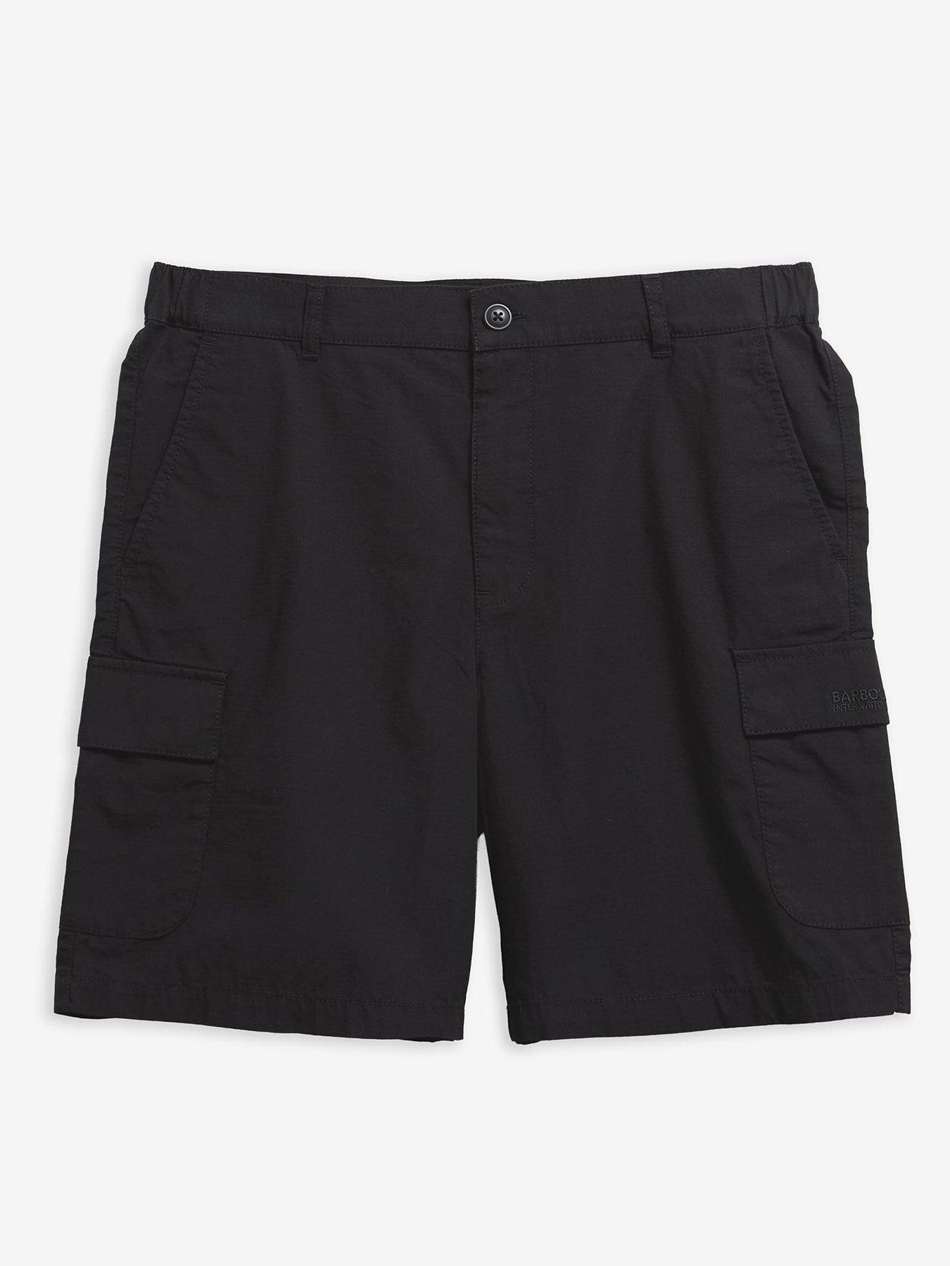 barbour-international-ripstop-cargo-shorts-blackdetail