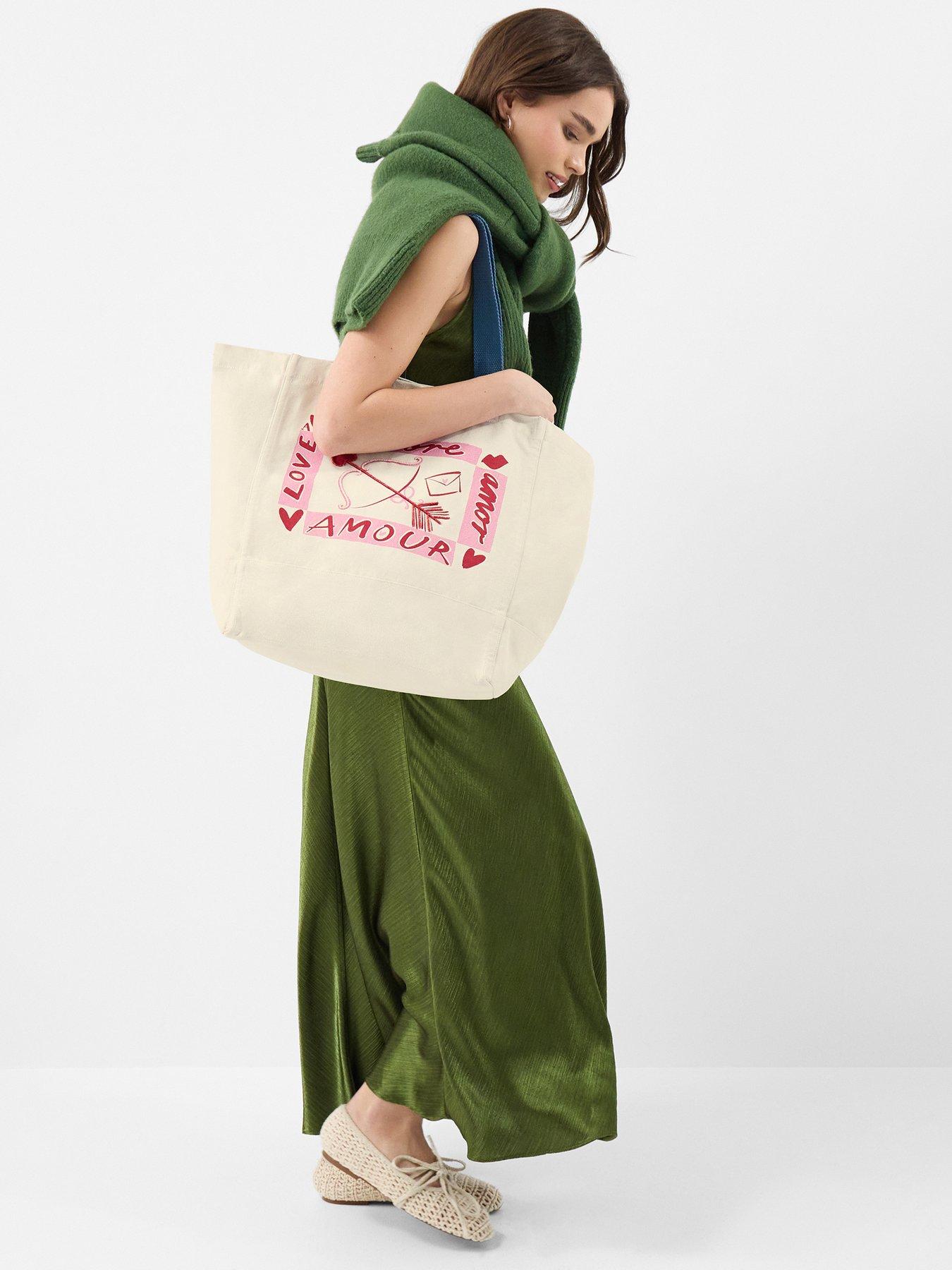 Image 2 of 5 of Accessorize Amore Shopper Bag - Cream