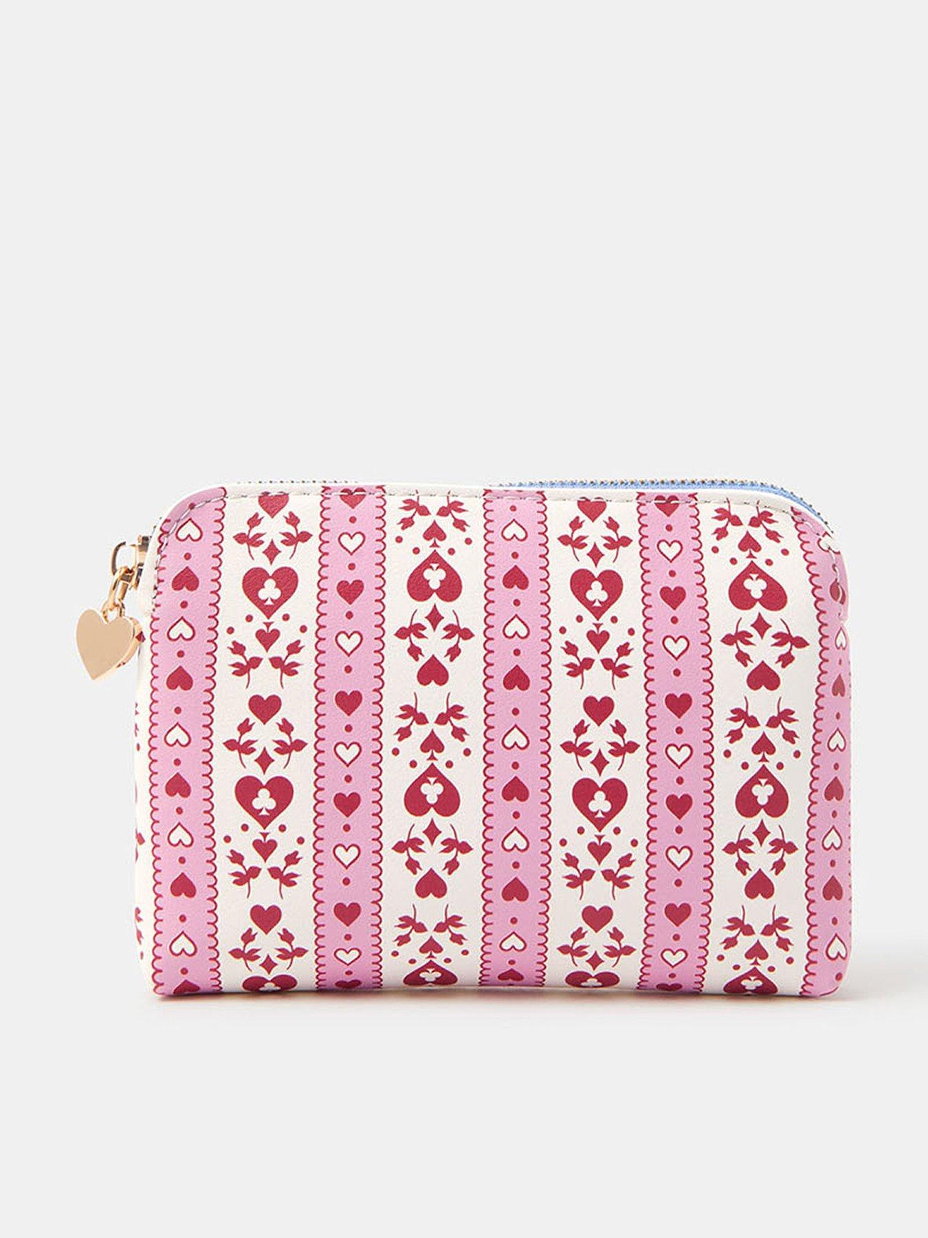 Image 1 of 3 of Accessorize Heart Stripe Coin Purse