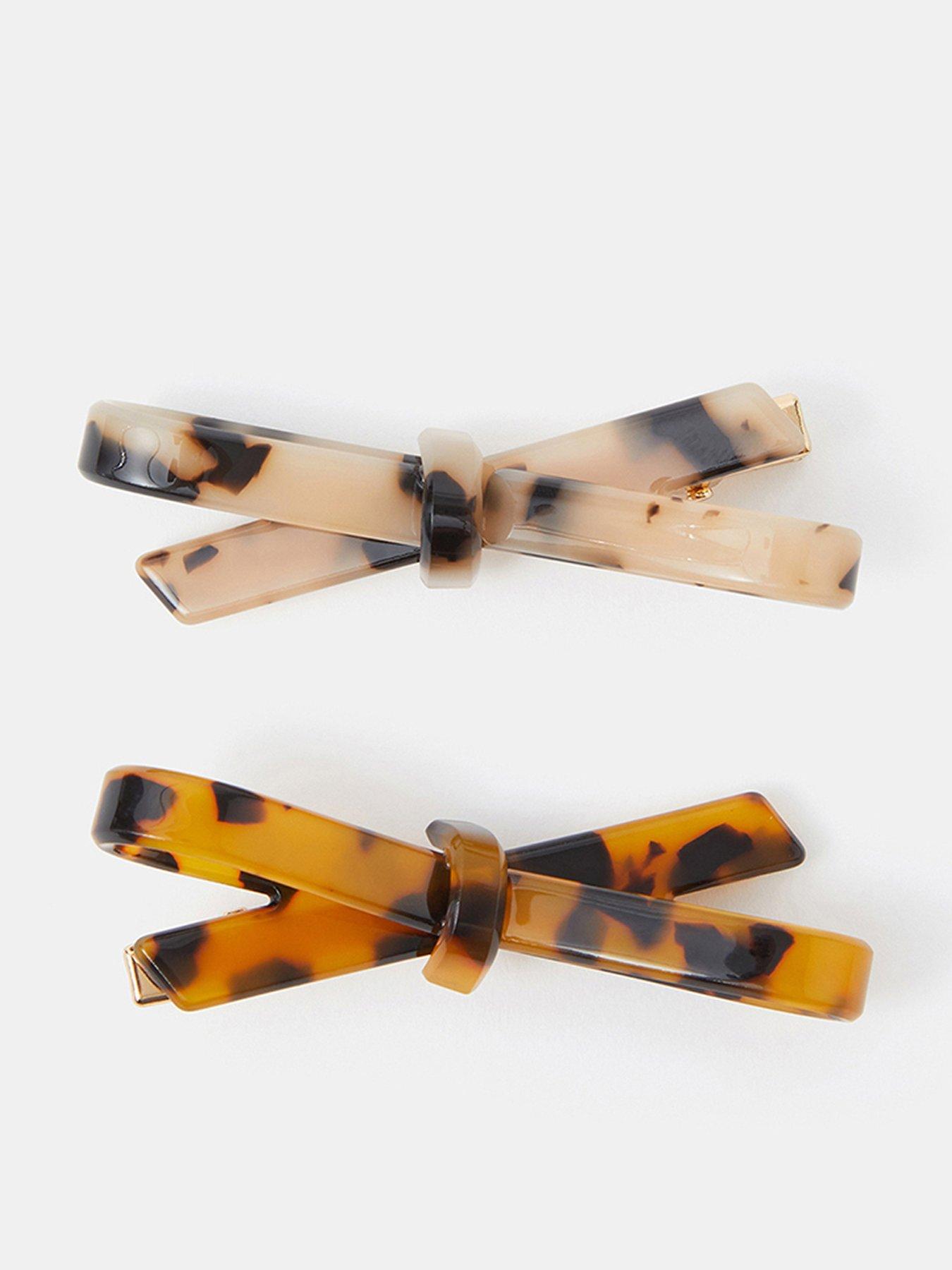 Accessorize 2-pack Tort Bow Hair Clips