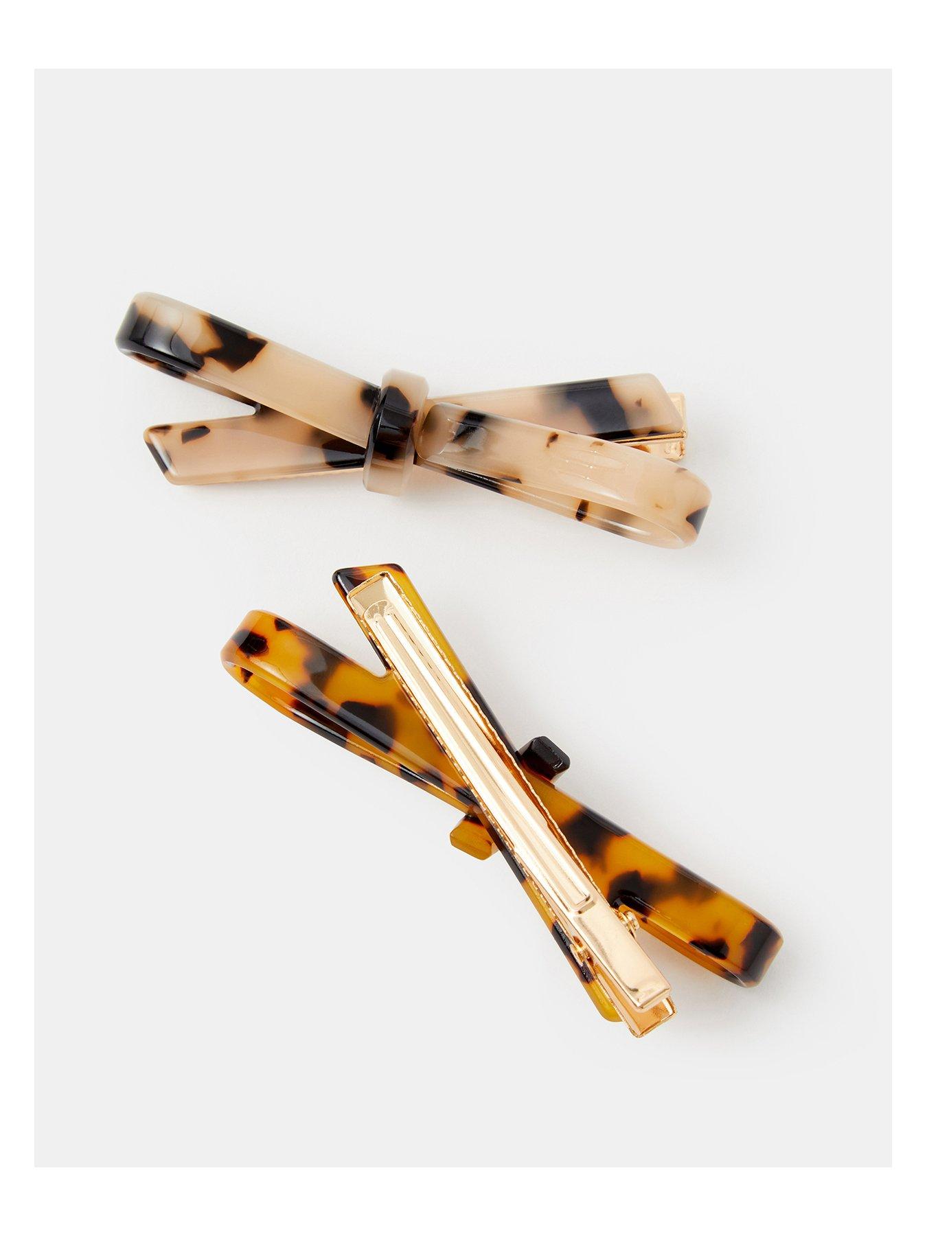 accessorize-2-pack-tort-bow-hair-clipsback