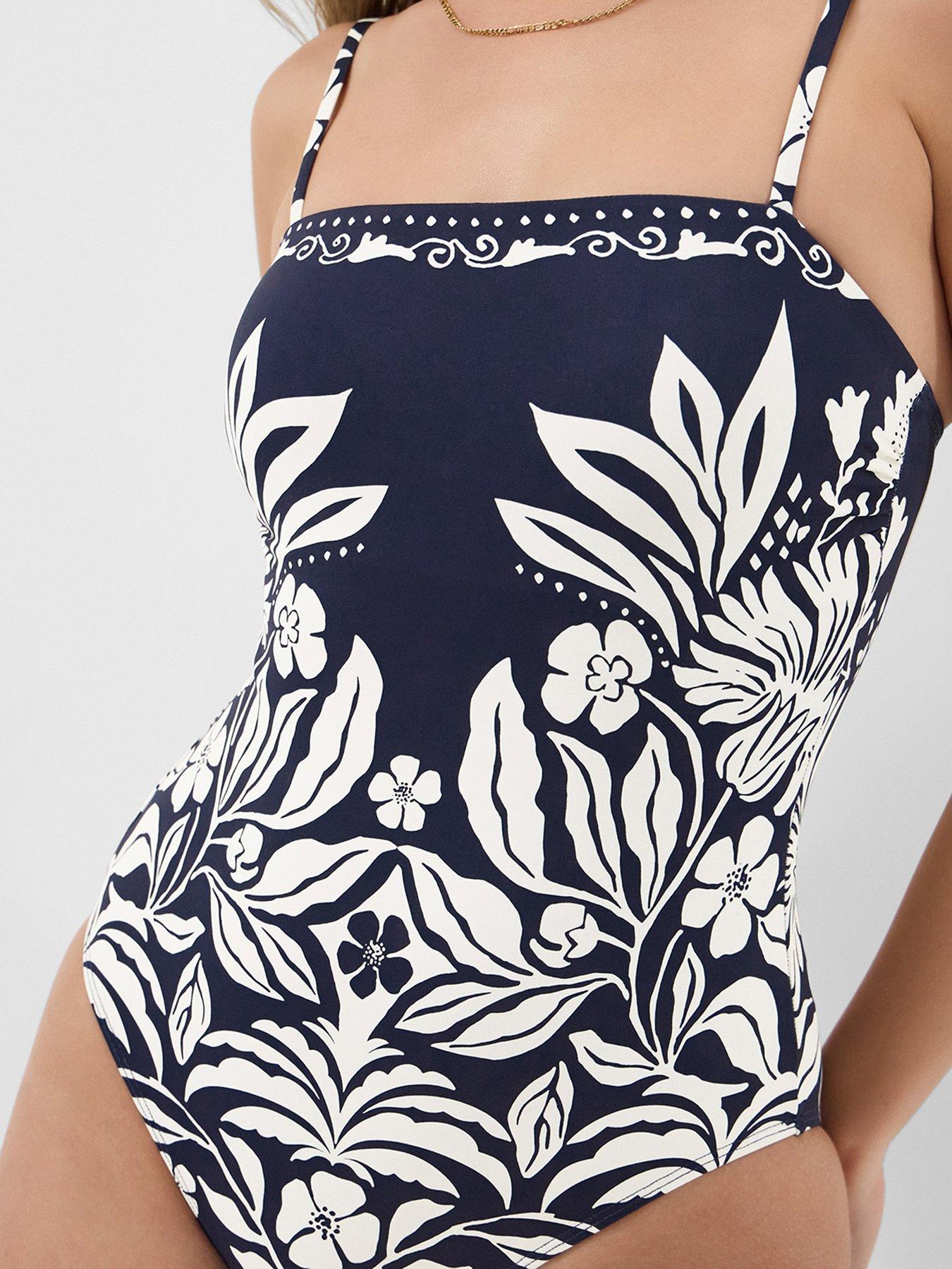 accessorize-floral-print-bandeau-swimsuit-blueoutfit