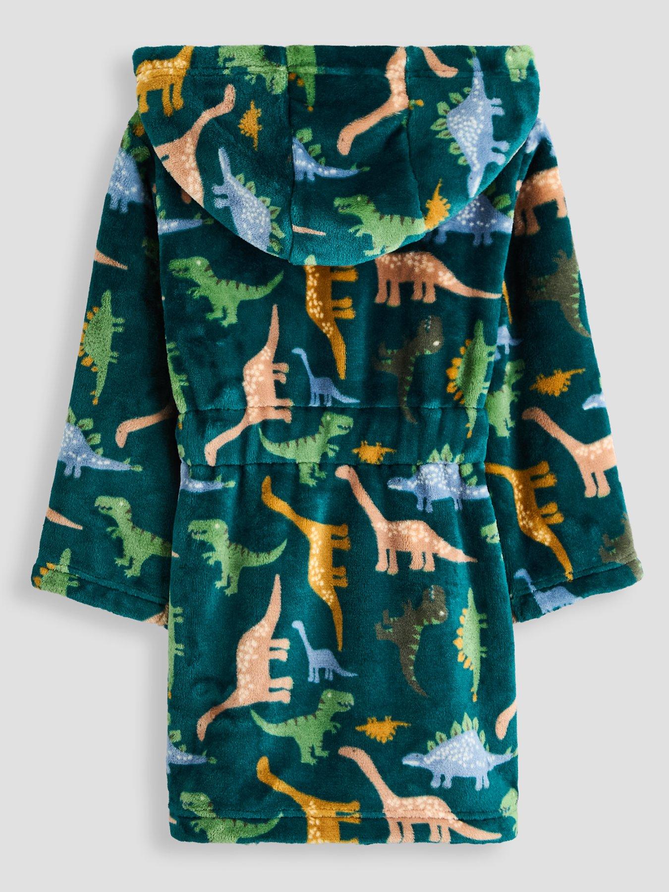 Image 2 of 4 of The Very Collection Boys Dinosaure Fleece Dressing Gown (9months-7 Years)