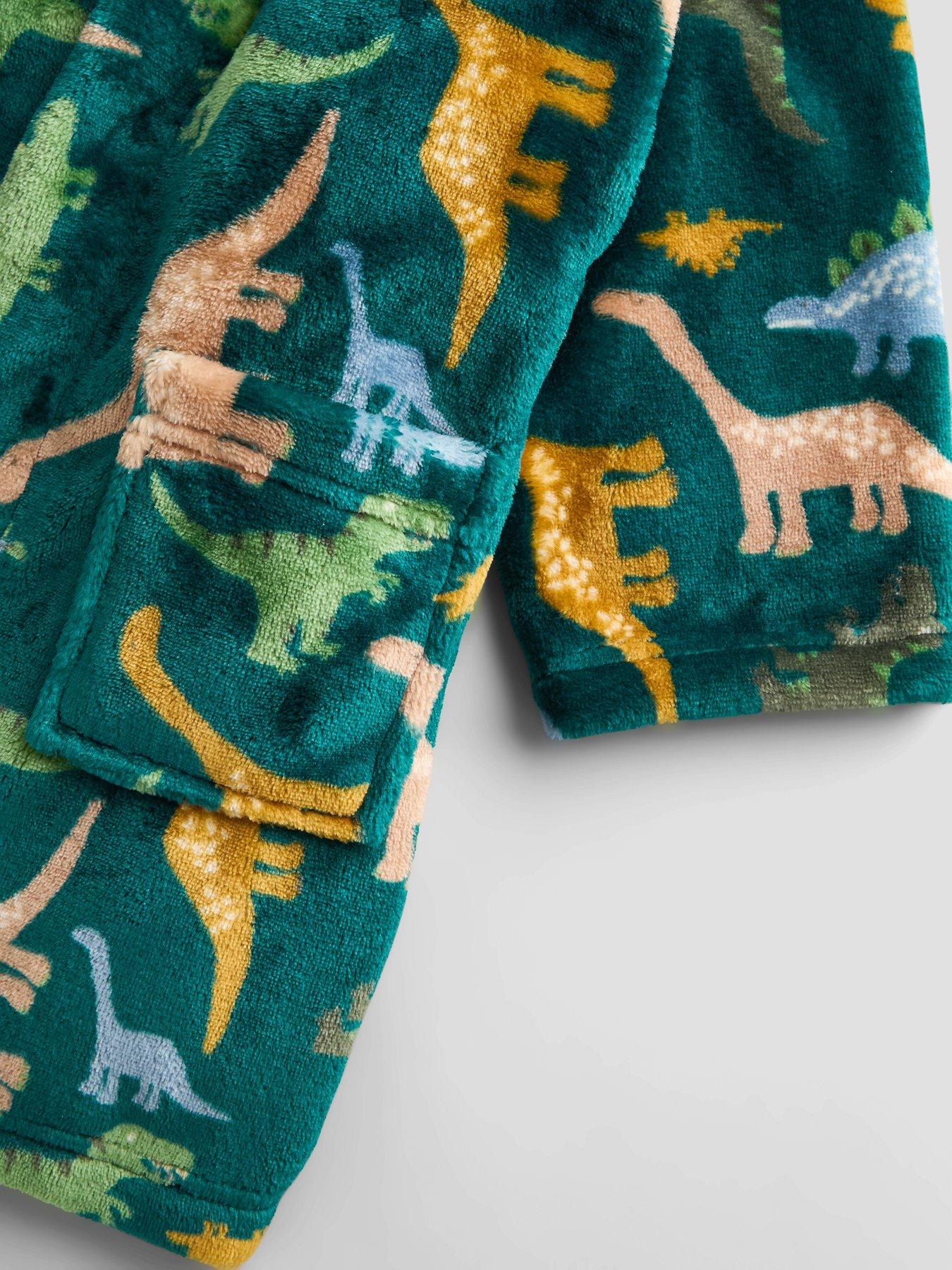 Image 4 of 4 of The Very Collection Boys Dinosaure Fleece Dressing Gown (9months-7 Years)