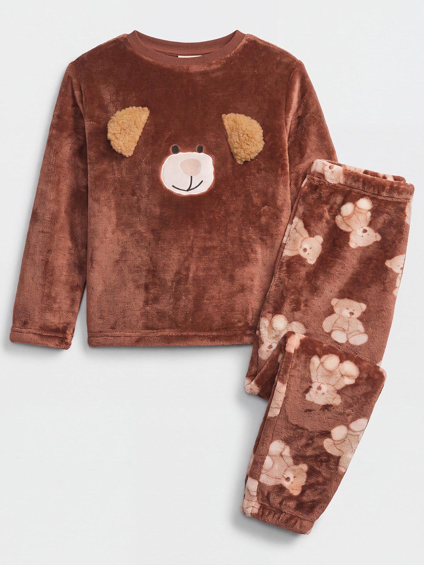 Image 1 of 4 of The Very Collection Bear Face Fleece Twosie