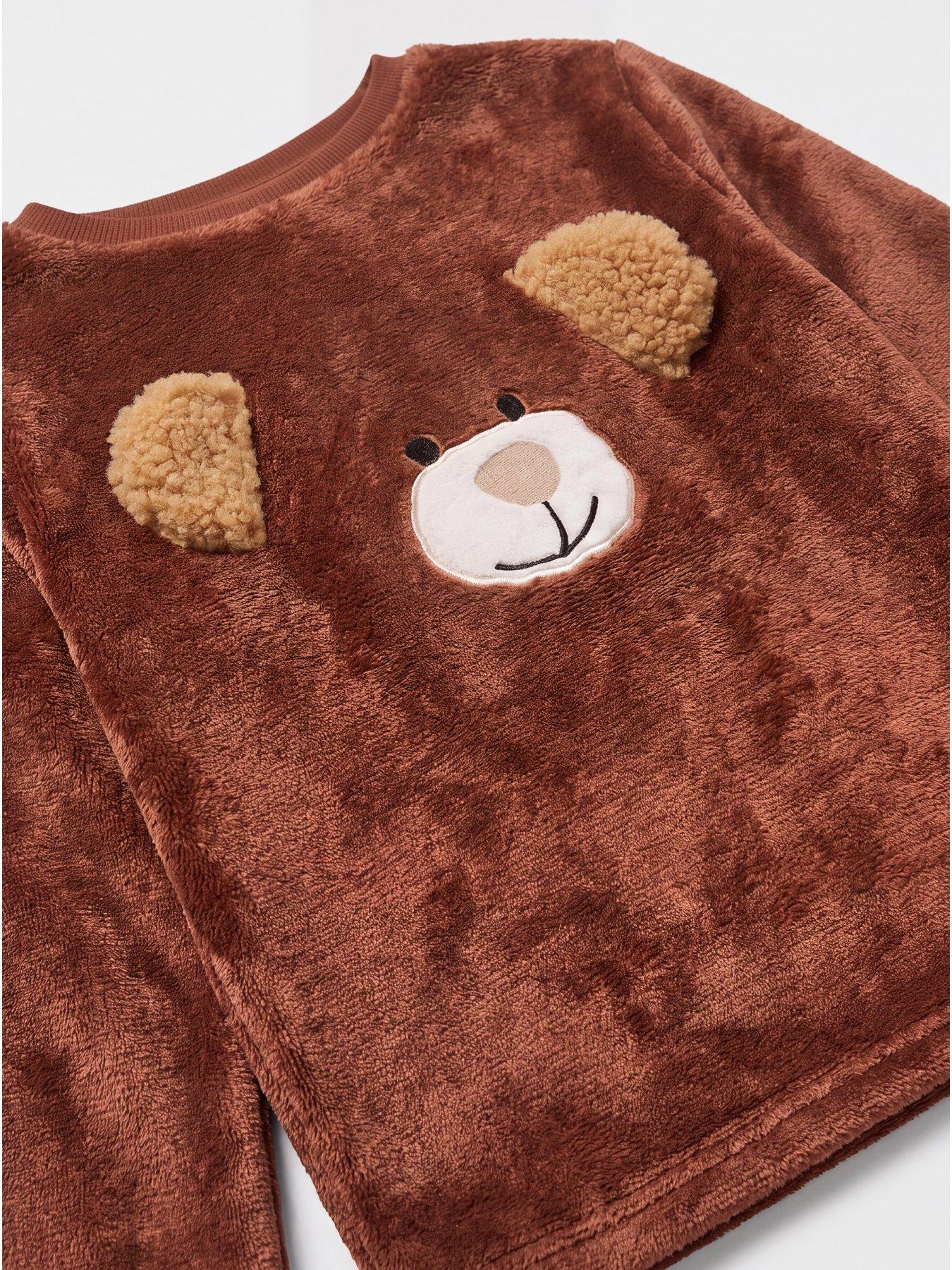 Image 3 of 4 of The Very Collection Bear Face Fleece Twosie