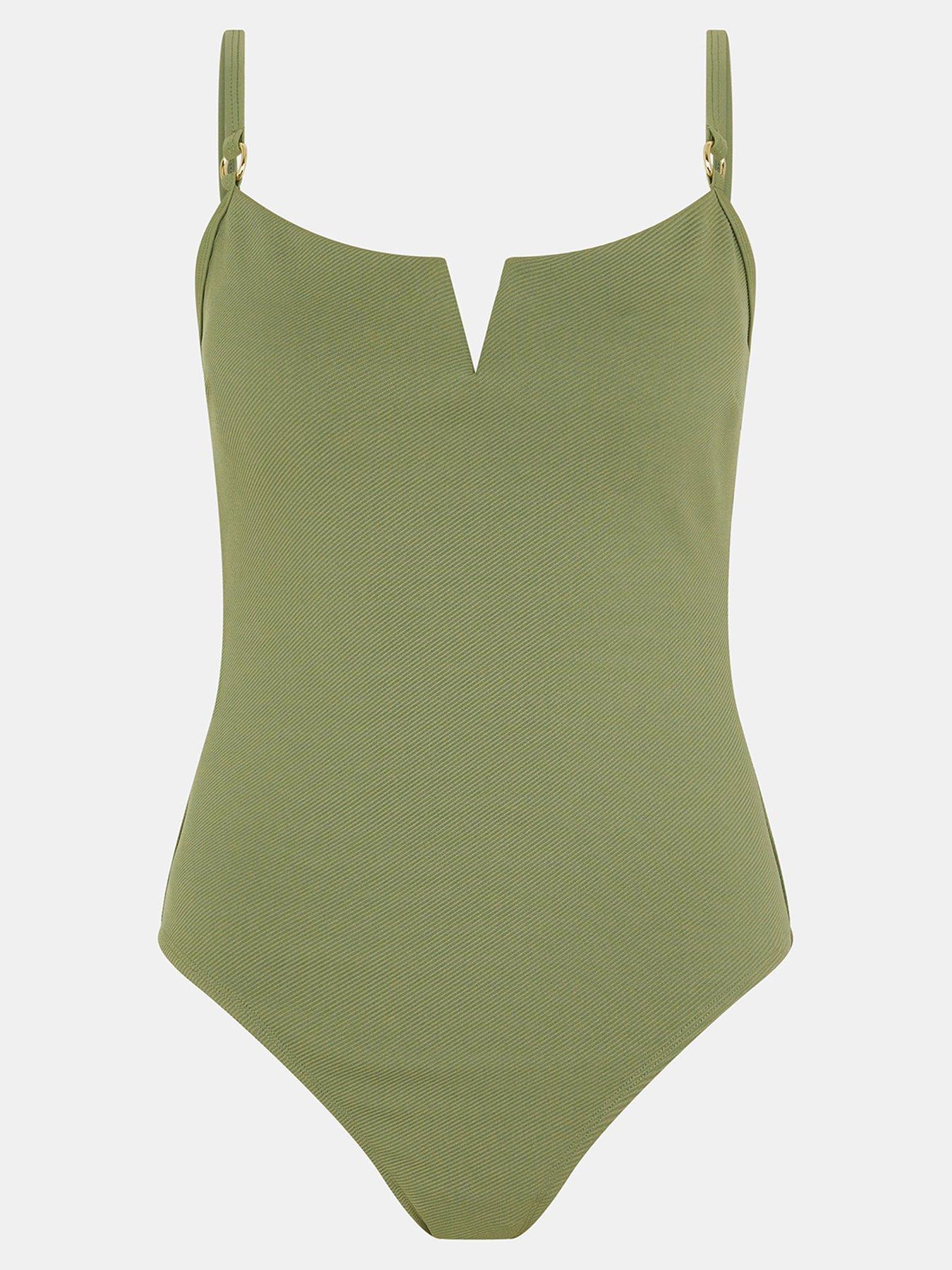 accessorize-v-front-rib-shaping-swimsuit-greendetail