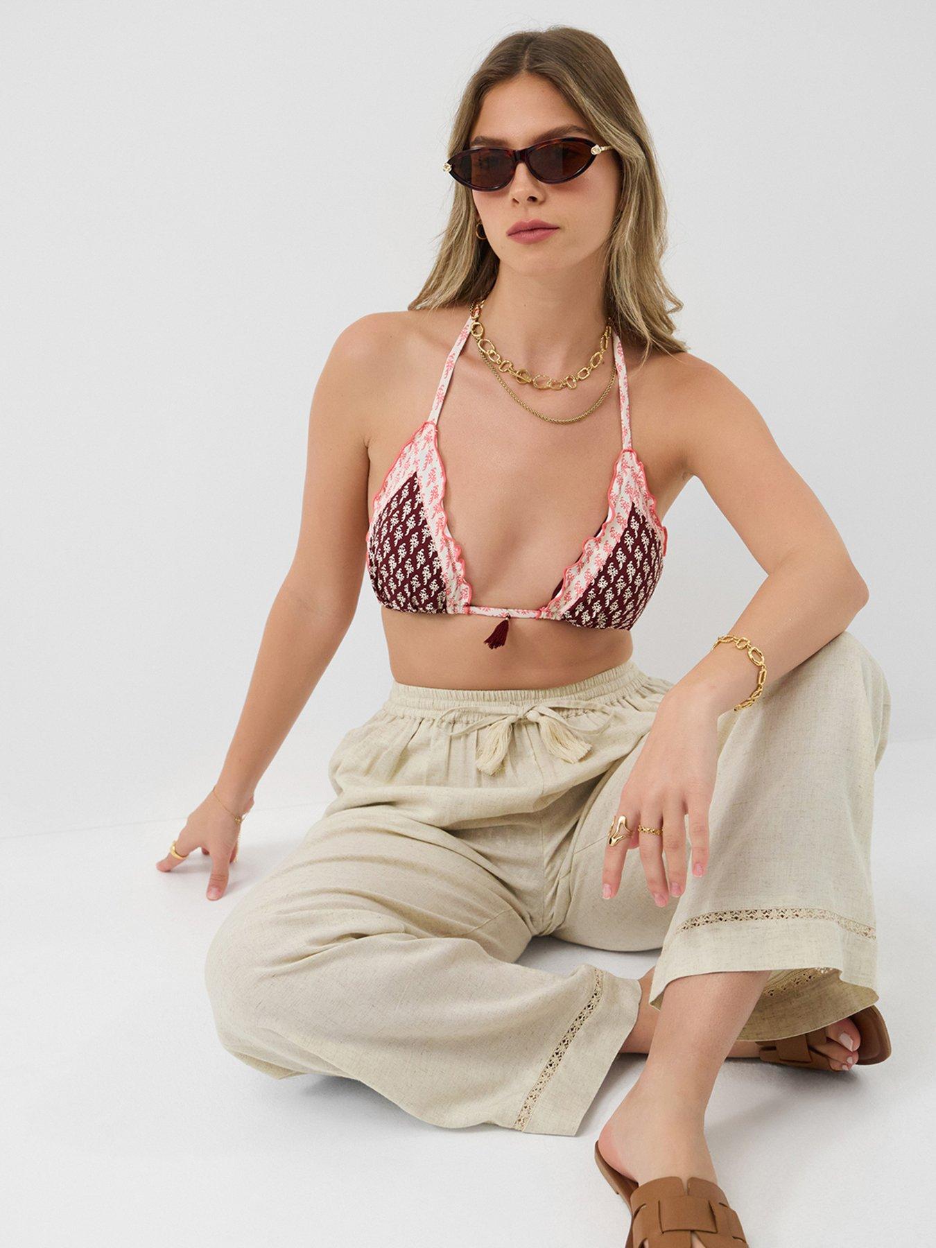 accessorize-frill-floral-triangle-bikini-top-redback
