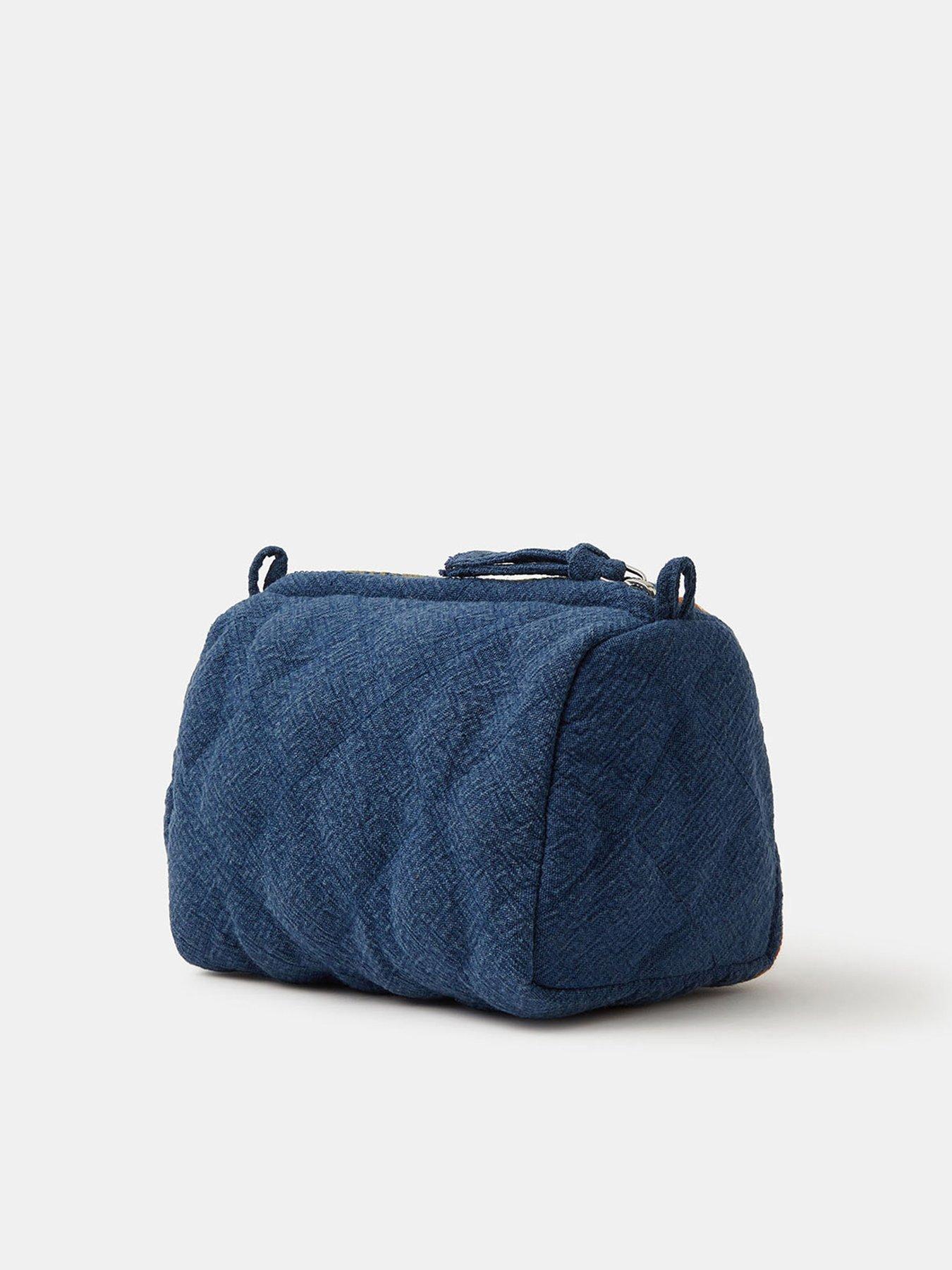 Image 2 of 3 of Accessorize Floral Tapestry Denim Make Up Bag