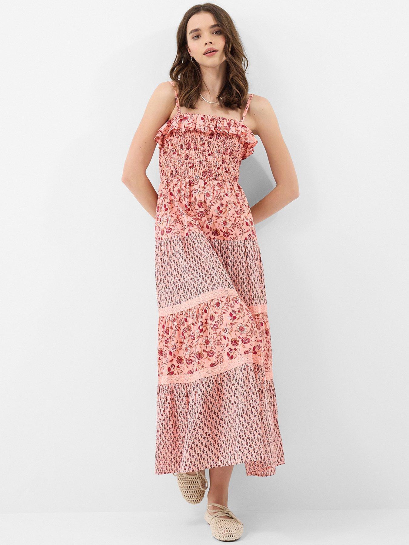 accessorize-floral-print-smock-maxi-dress-pinkfront