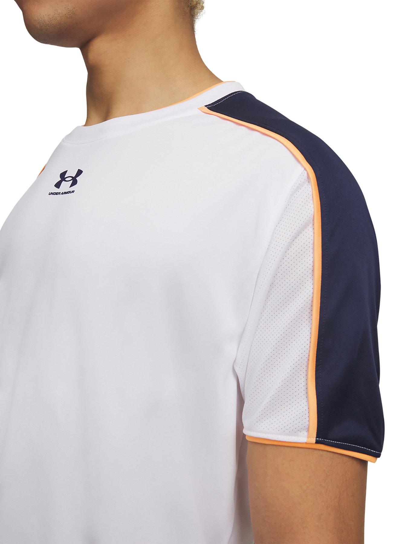 Image 3 of 3 of UNDER ARMOUR Mens Football Challenger Short Sleeve T-Shirt - White