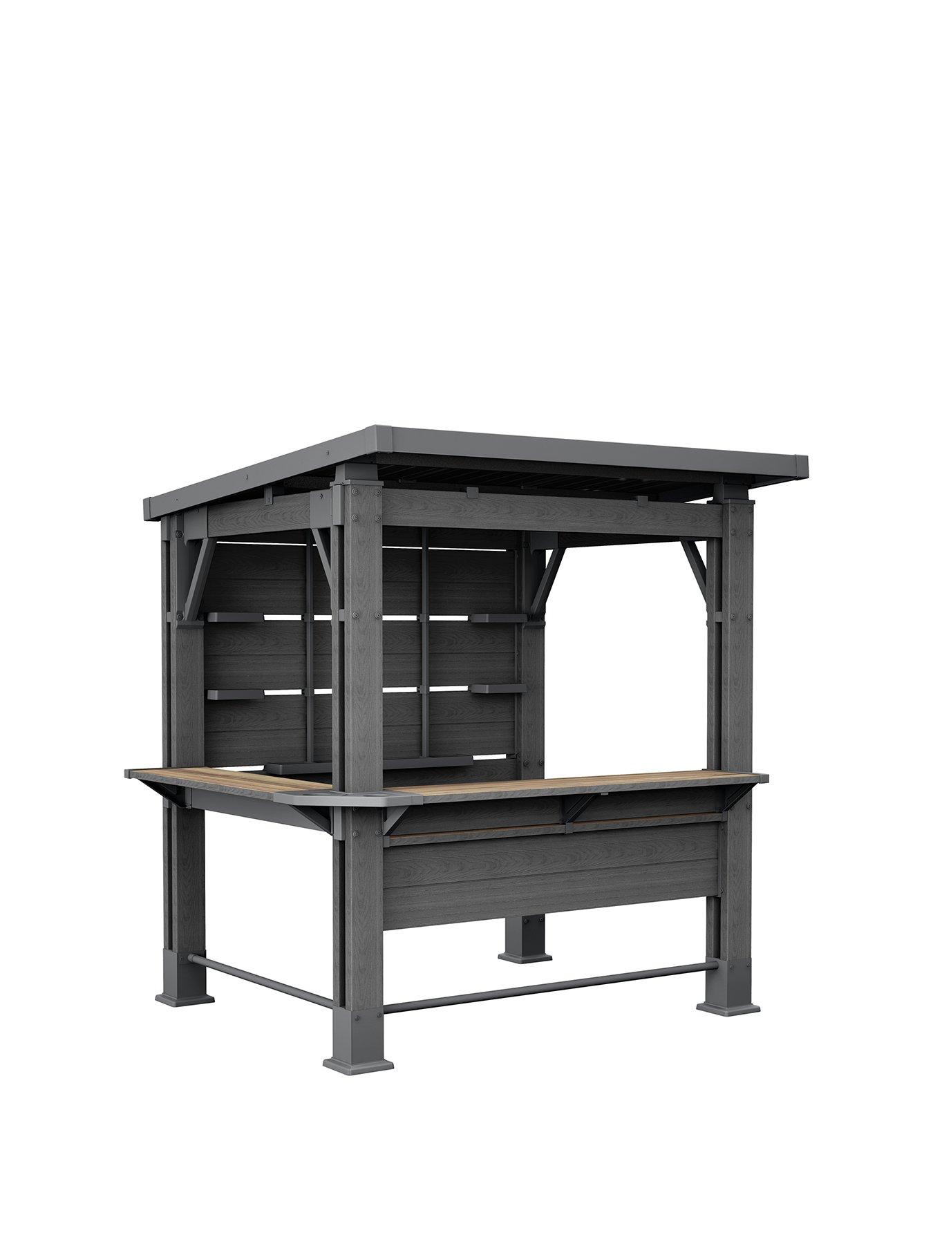 Image 2 of 7 of Keter Signature Bar Gazebo - Ashwood Brown (TV not Included)