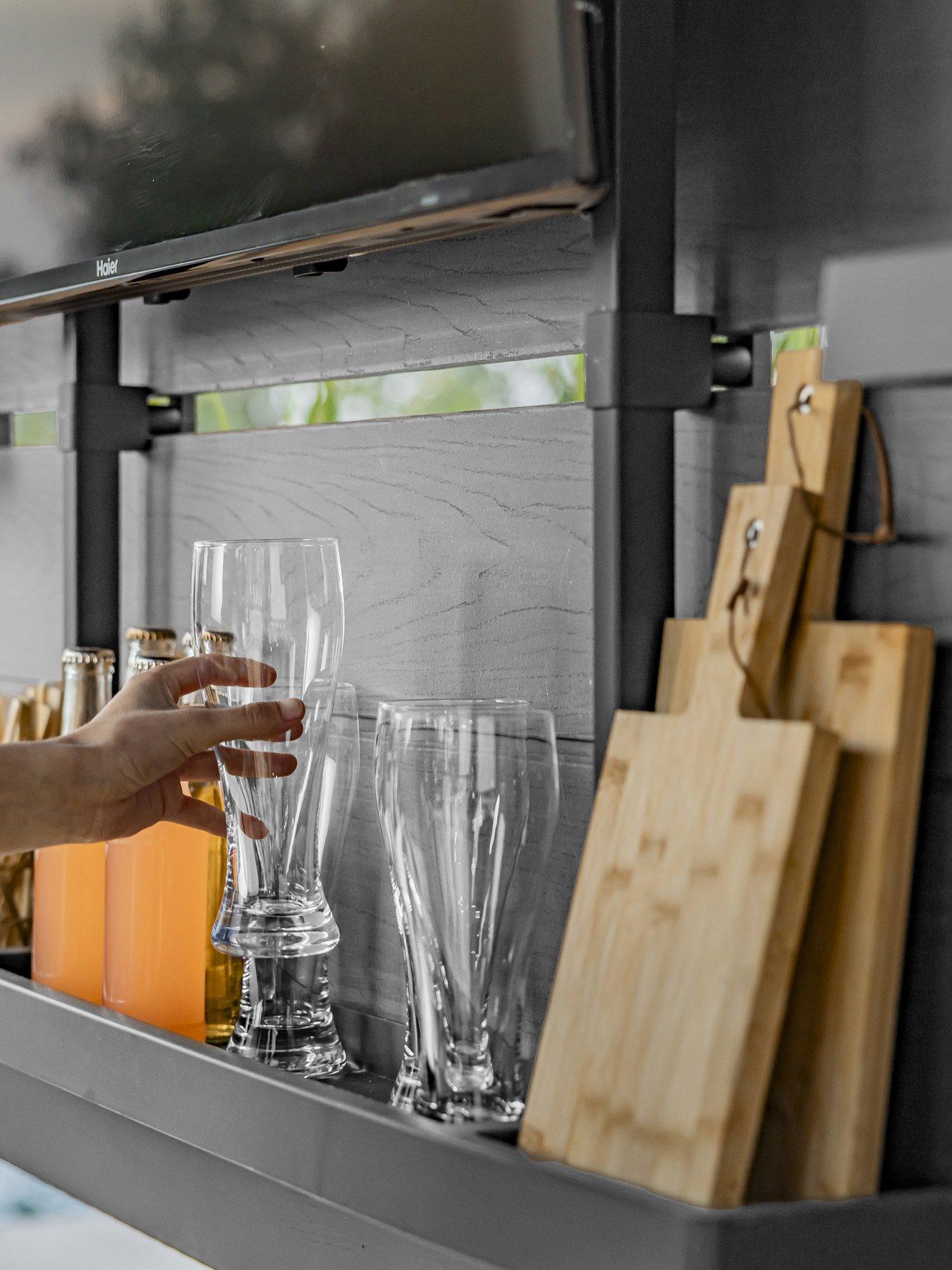 Image 5 of 7 of Keter Signature Bar Gazebo - Ashwood Brown (TV not Included)