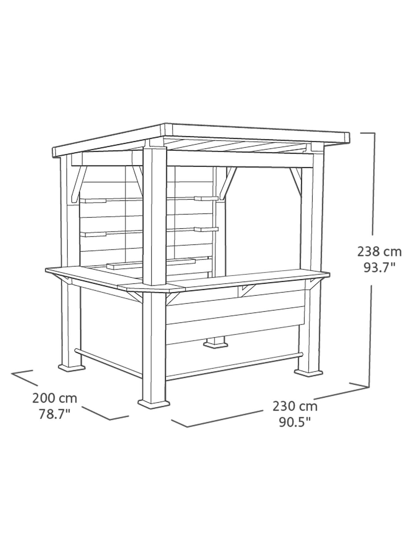 Image 7 of 7 of Keter Signature Bar Gazebo - Ashwood Brown (TV not Included)